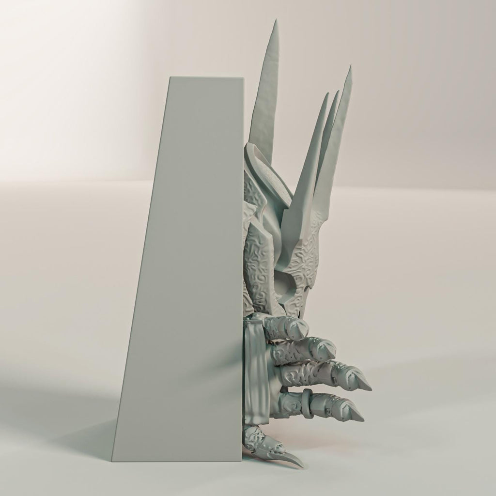 Dark Lord Book Nook | Epic Fantasy 3D Shadow Box | Medieval Villain 3D Wall Art