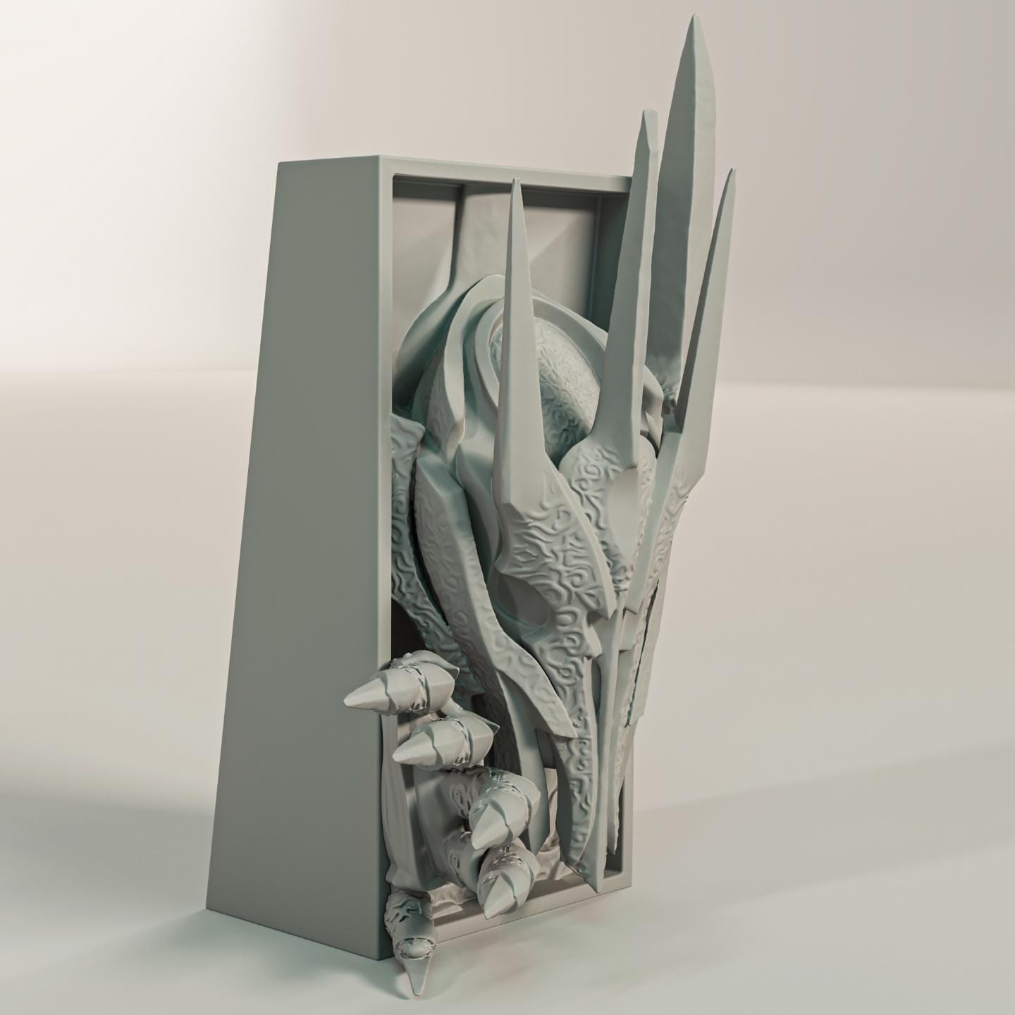 Dark Lord Book Nook | Epic Fantasy 3D Shadow Box | Medieval Villain 3D Wall Art