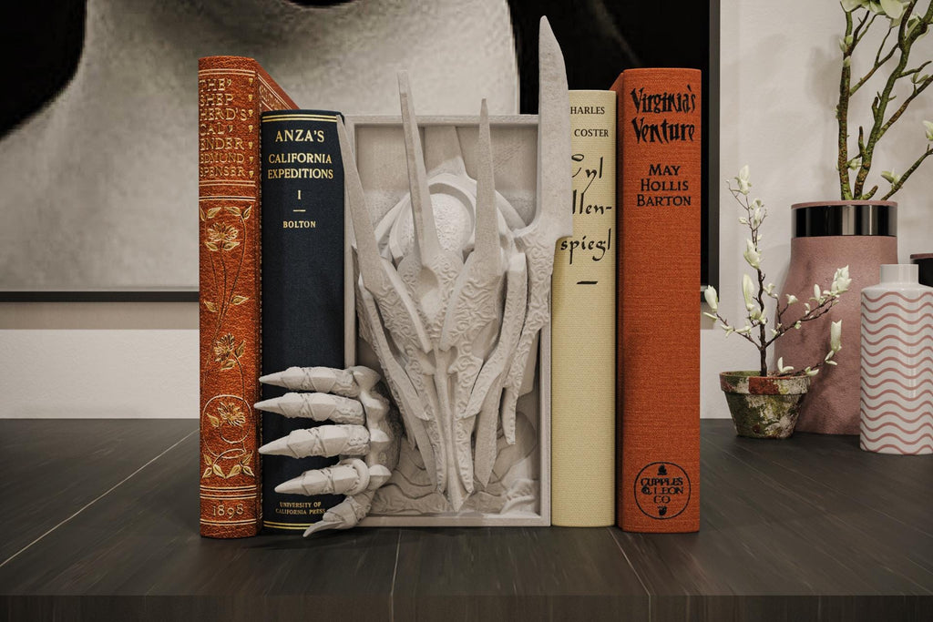 Dark Lord Book Nook | Epic Fantasy 3D Shadow Box | Medieval Villain 3D Wall Art
