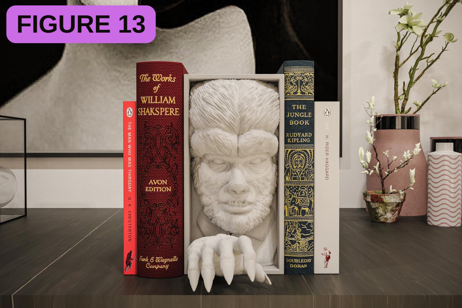 Horror Movie Book Nook Shadow Box | Gothic 3D Wall Art & Shelf Insert | Spooky Halloween Decor Gift