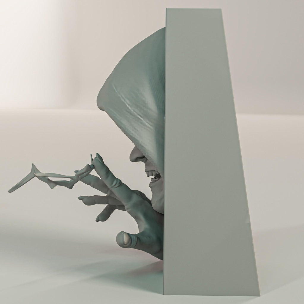 Dark Galactic Emperor Book Nook | Sci-Fi Villain 3D Shadow Box | Electric Power 3D Wall Art