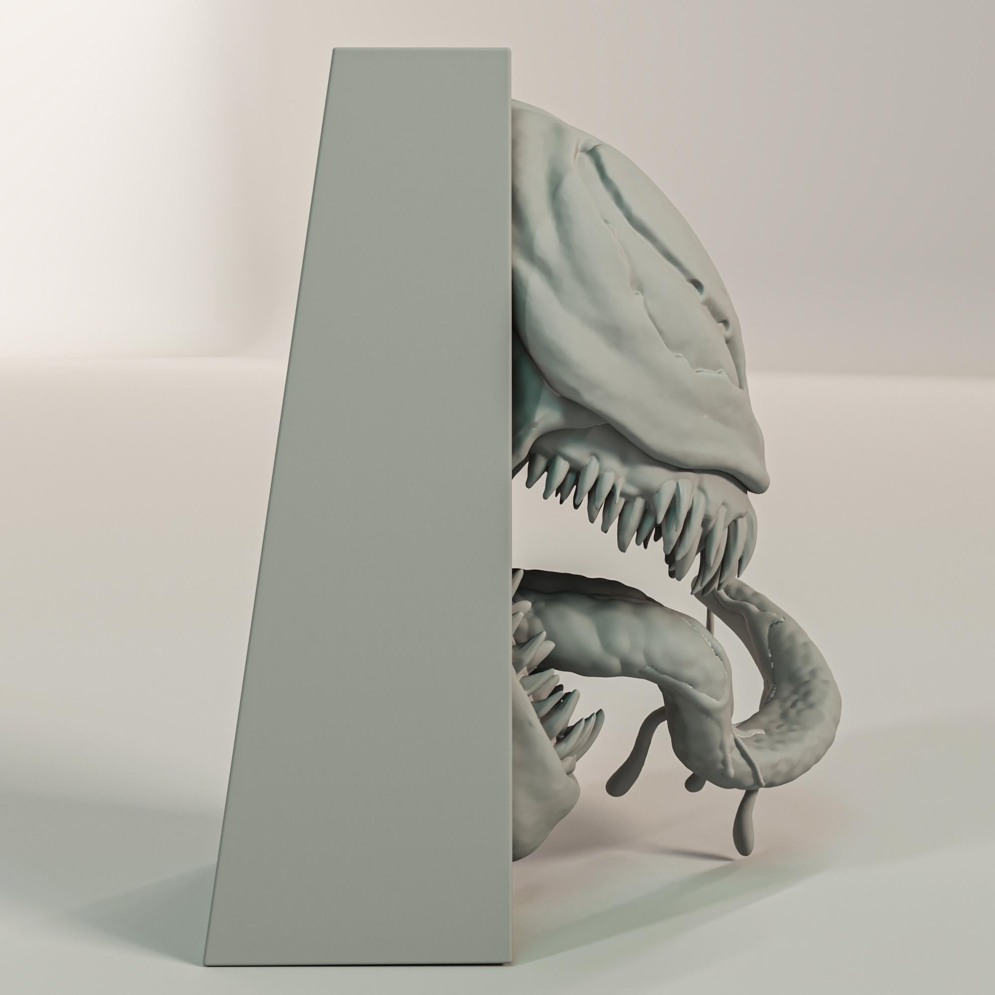 Alien Symbiote Book Nook | Comic Book 3D Shadow Box | Anti-Hero 3D Wall Art