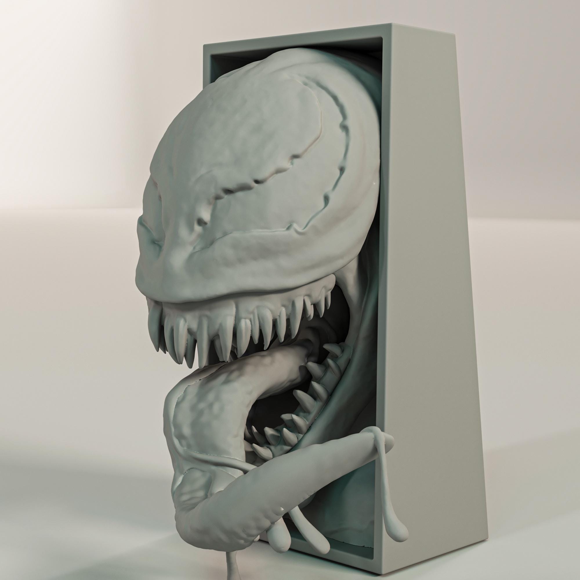 Alien Symbiote Book Nook | Comic Book 3D Shadow Box | Anti-Hero 3D Wall Art