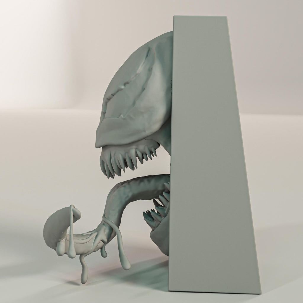 Alien Symbiote Book Nook | Comic Book 3D Shadow Box | Anti-Hero 3D Wall Art