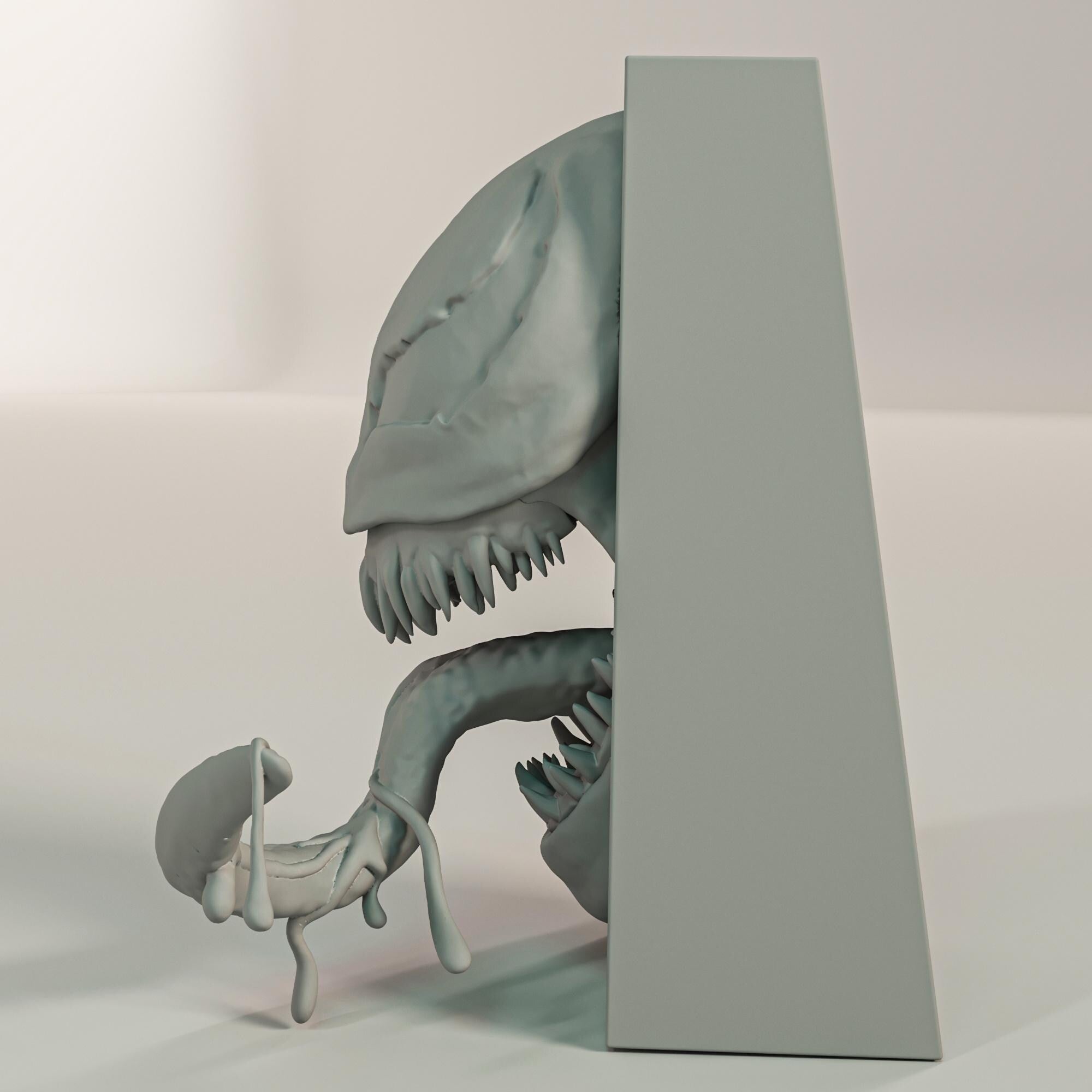 Alien Symbiote Book Nook | Comic Book 3D Shadow Box | Anti-Hero 3D Wall Art