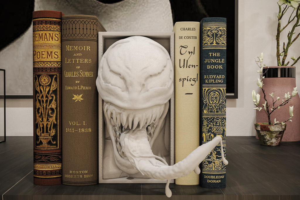 Alien Symbiote Book Nook | Comic Book 3D Shadow Box | Anti-Hero 3D Wall Art