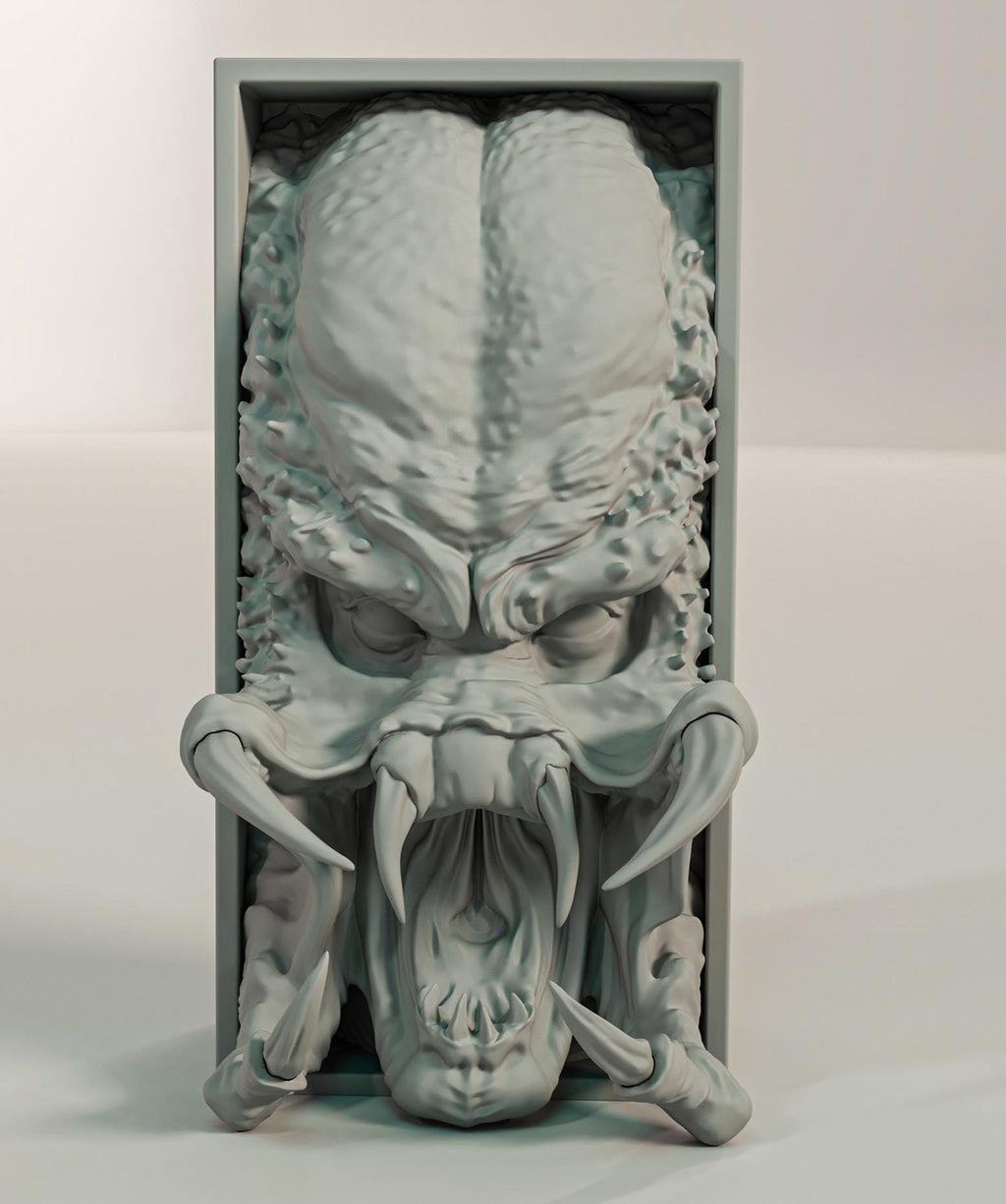 Jungle Hunter Book Nook | Sci-Fi Action 3D Shadow Box | Alien Warrior 3D Wall Art