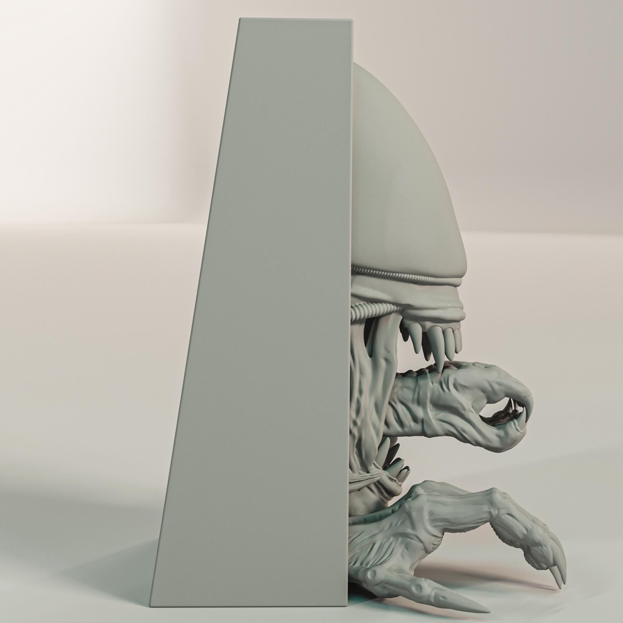 Star Beast Book Nook | Sci-Fi Horror 3D Shadow Box | Extraterrestrial 3D Wall Art