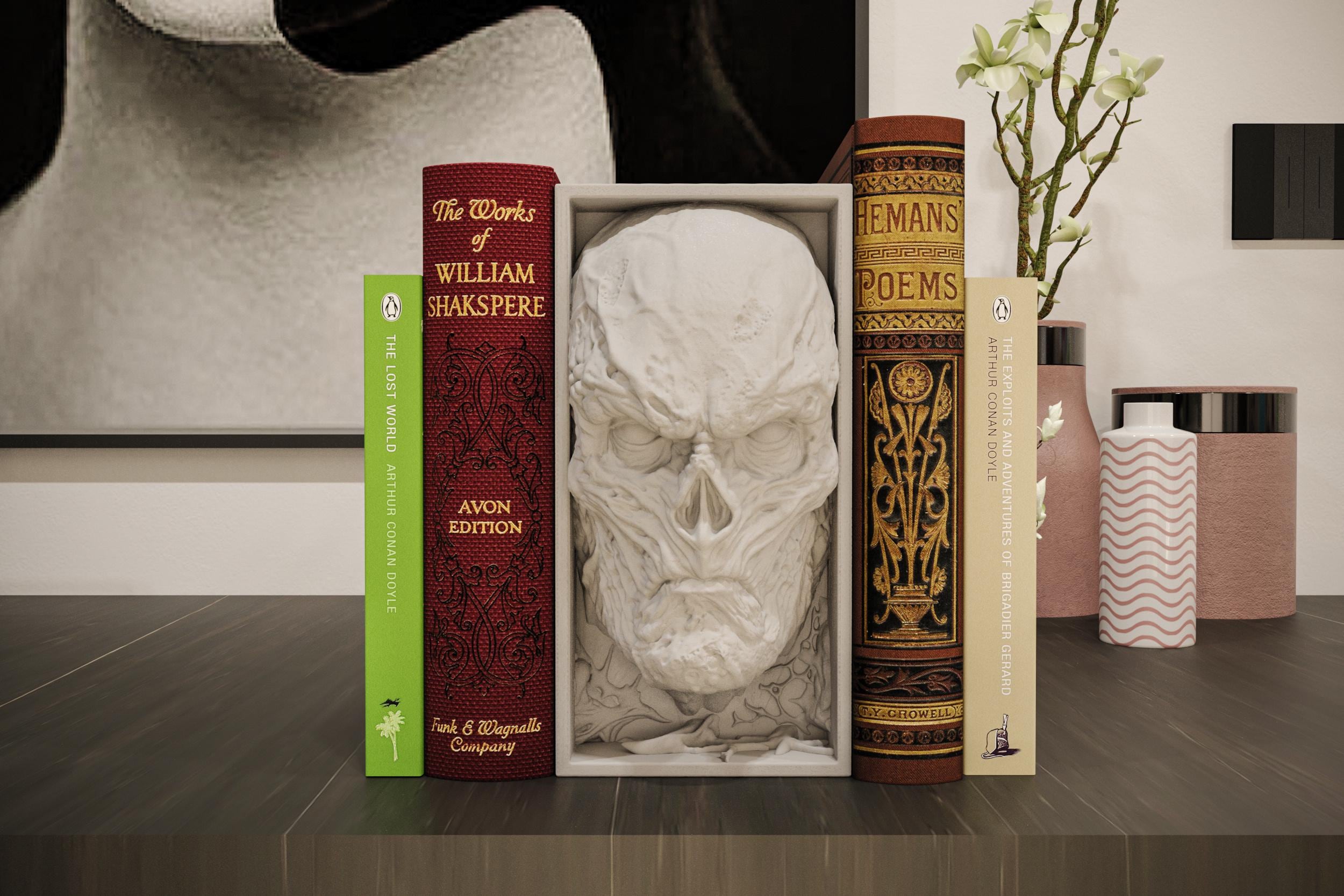 Dark Dimension Sorcerer Book Nook | 80s Horror Sci-Fi 3D Shadow Box | Spooky Shelf Decor 3D Wall Art