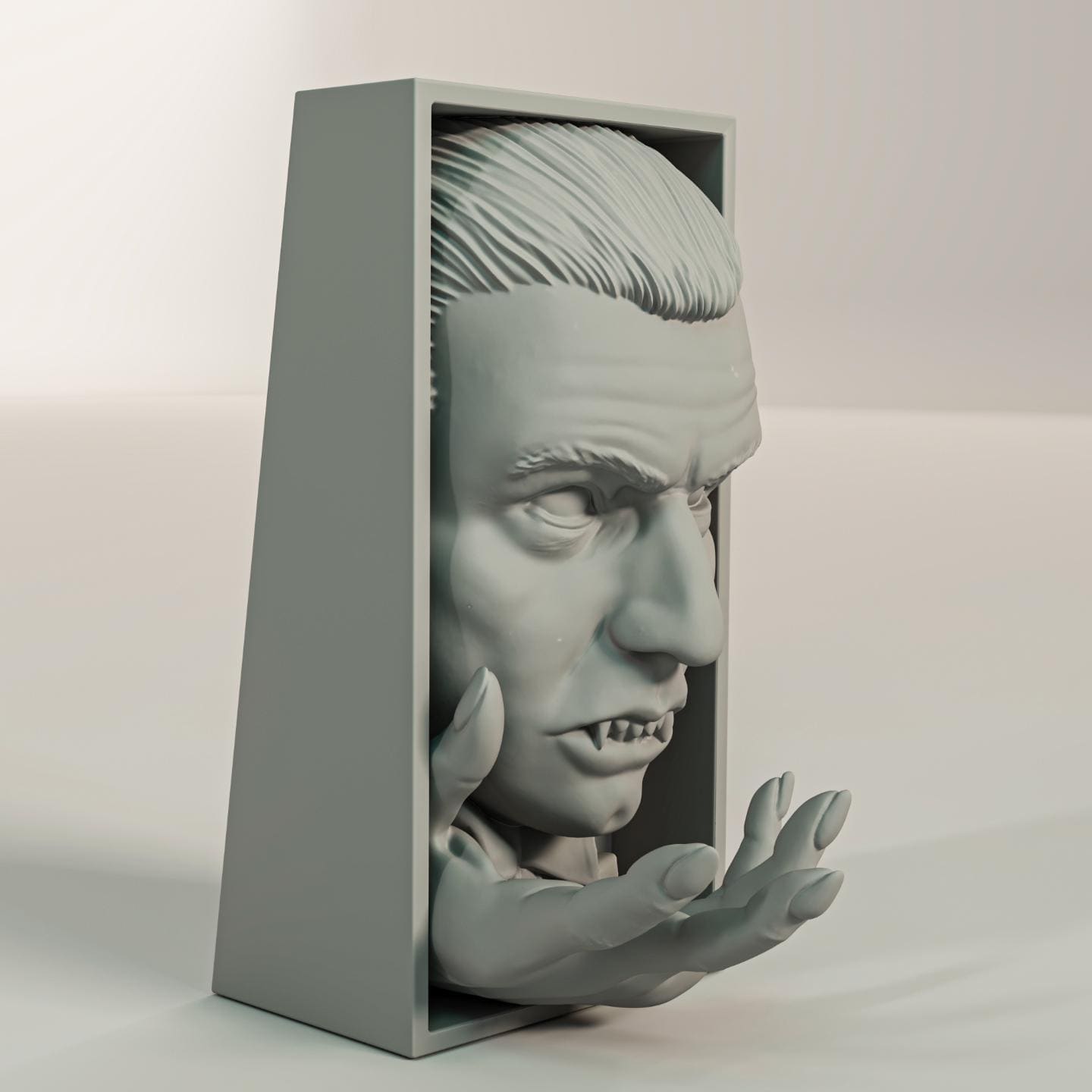 Vampire Lord Book Nook | Classic Horror 3D Shadow Box | Gothic Decor 3D Wall Art