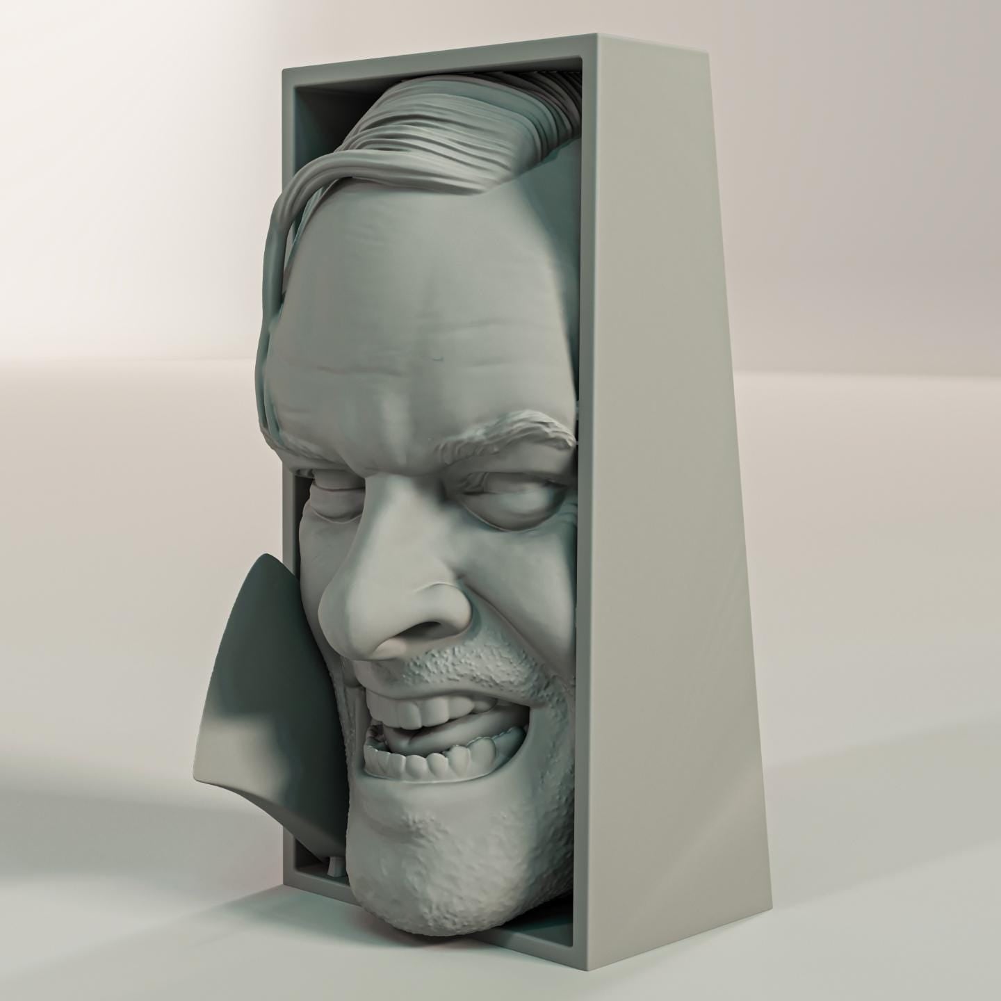 Mad Hotel Writer Book Nook | Haunted Winter Resort 3D Shadow Box | Psychological Horror 3D Wall Art