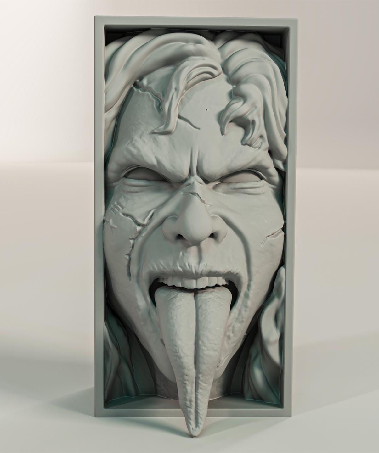 Possessed Demon Child Book Nook | Supernatural Exorcism 3D Shadow Box | Horror Movie 3D Wall Art