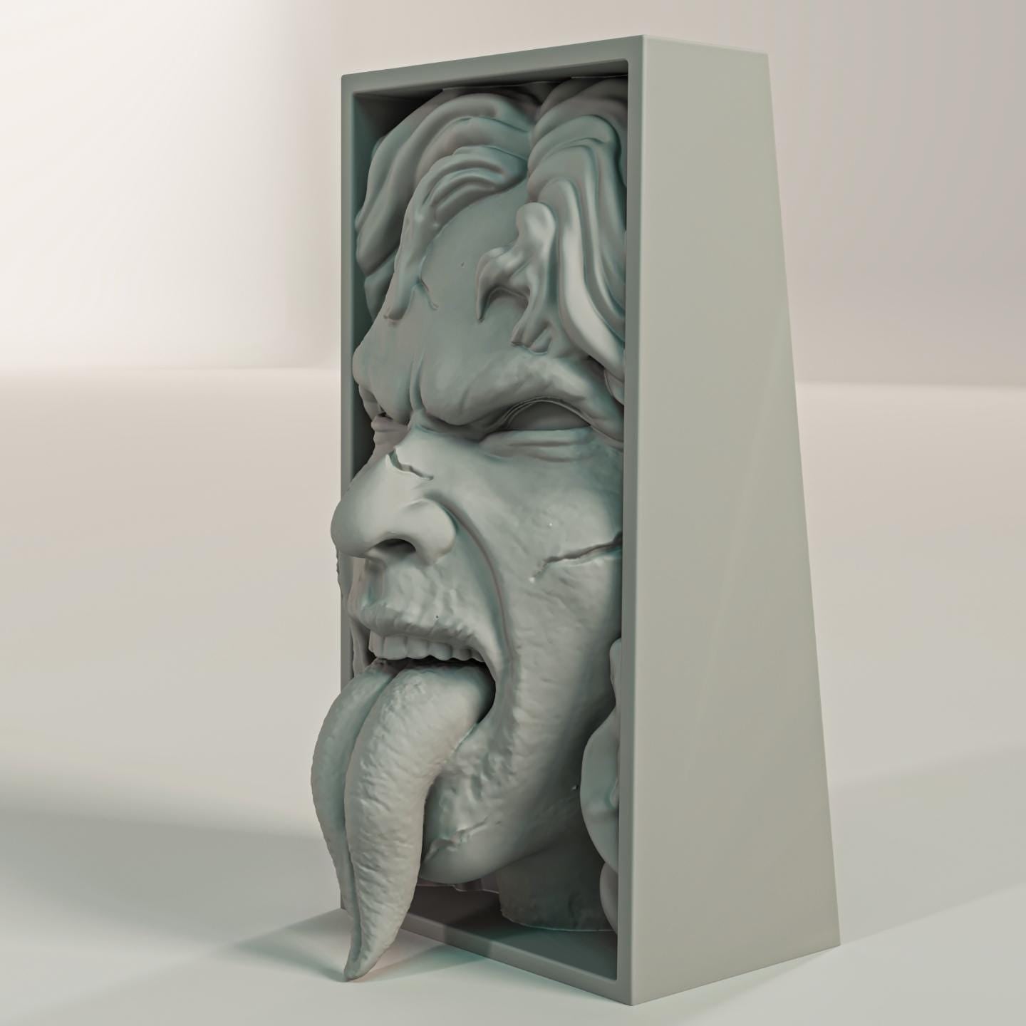 Possessed Demon Child Book Nook | Supernatural Exorcism 3D Shadow Box | Horror Movie 3D Wall Art