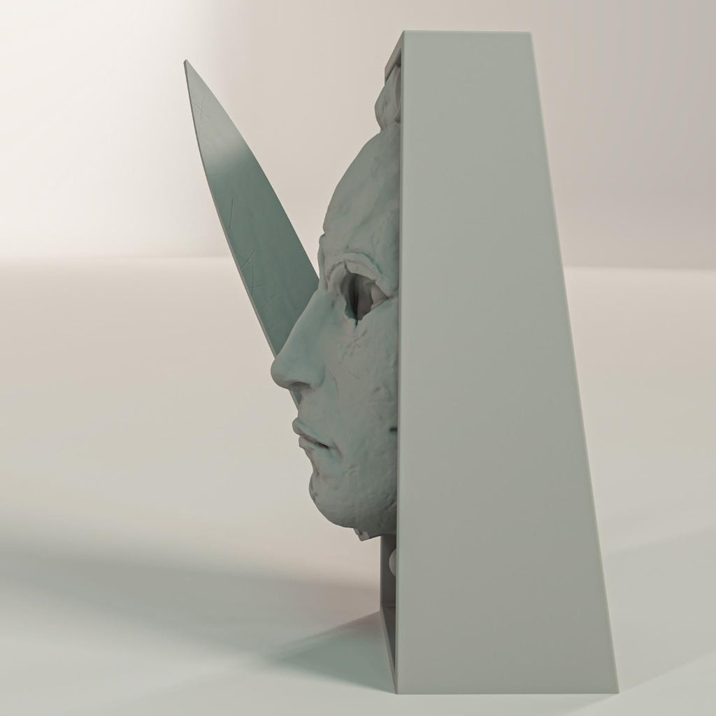 Michael Stalker Book Nook | Slasher Horror 3D Shadow Box | Halloween Decor 3D Wall Art