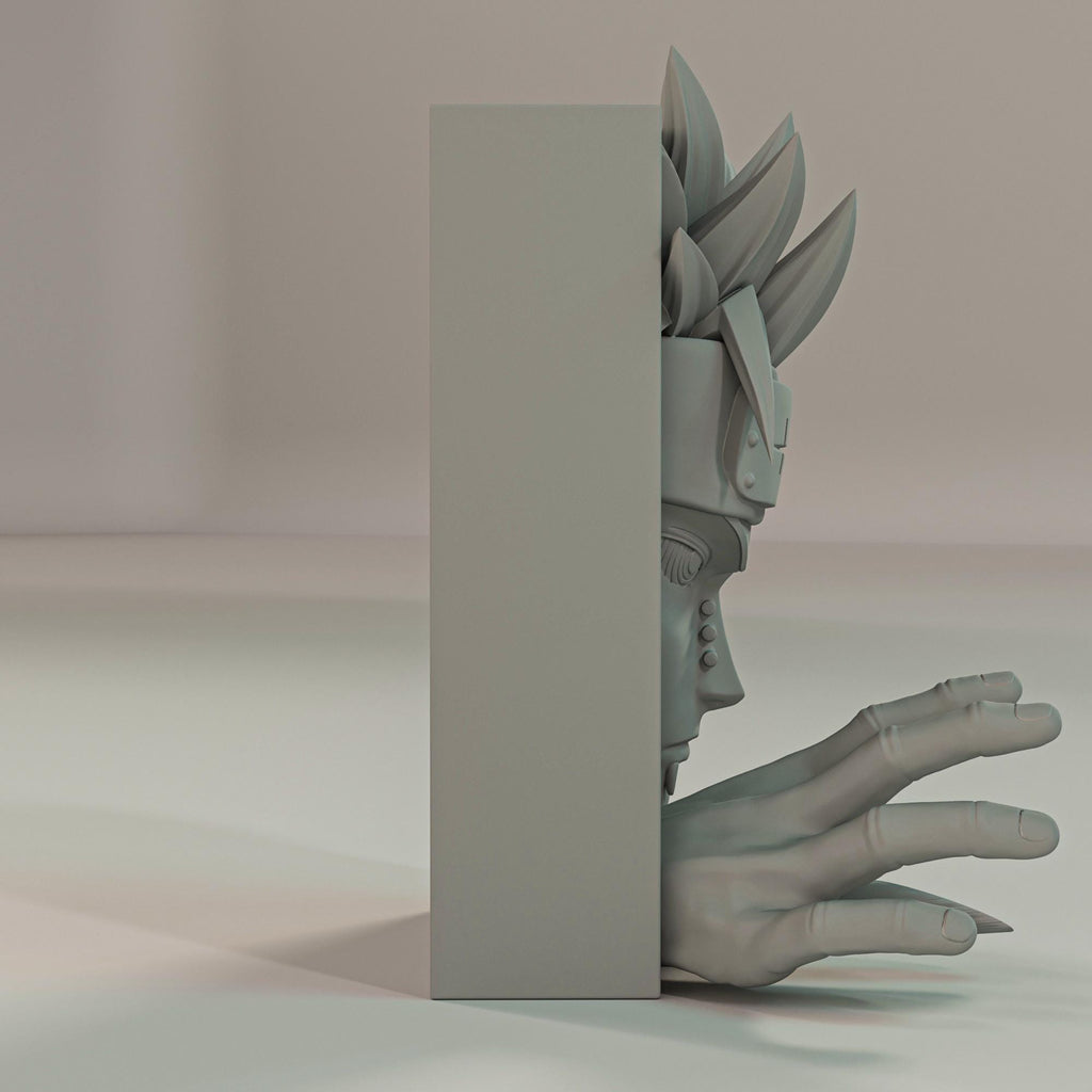 Rogue Rain Leader Book Nook | Shonen Anime 3D Shadow Box | Pierced Villain 3D Wall Art