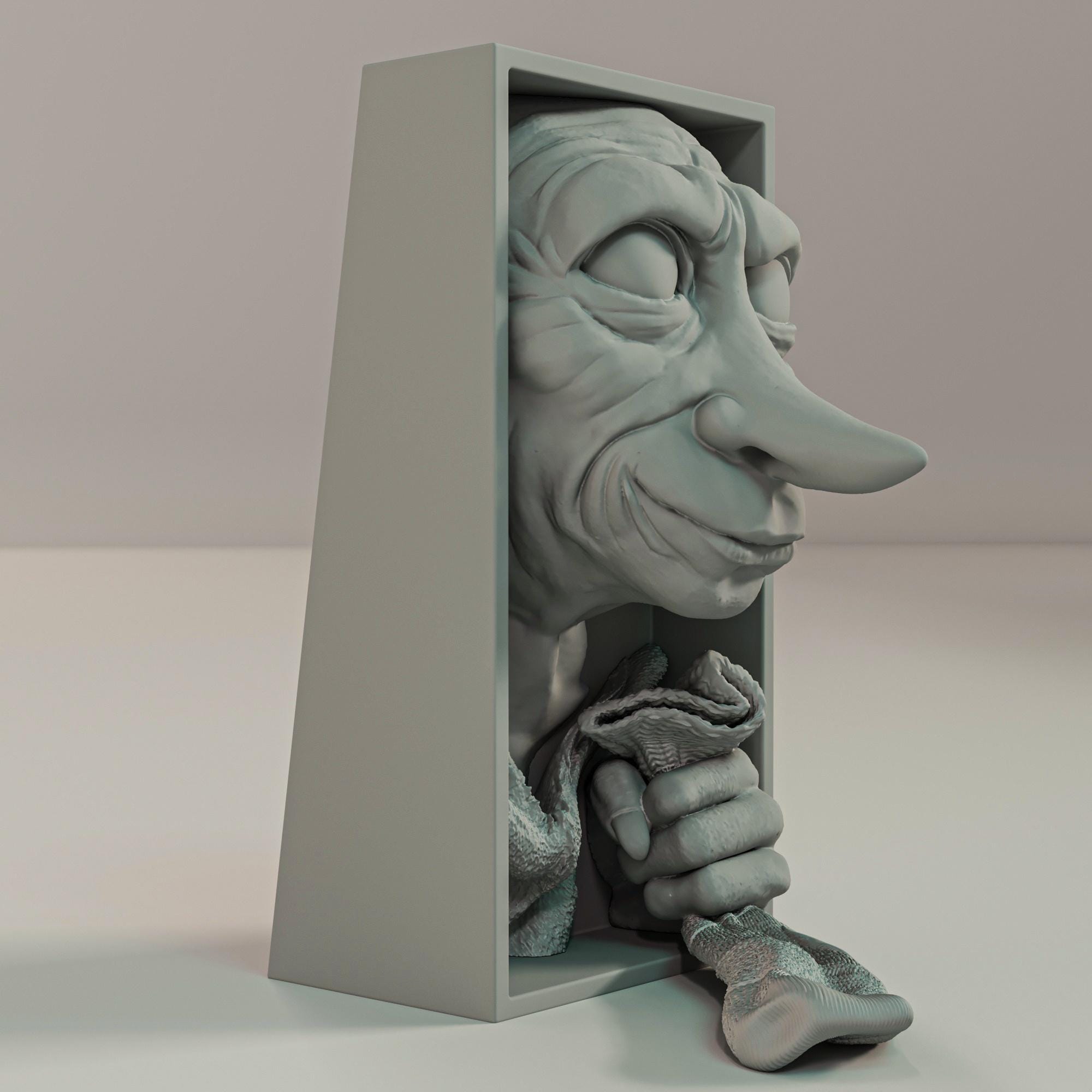 Free House Elf Book Nook | Magic World 3D Shadow Box | Fantasy Shelf Decor 3D Wall Art