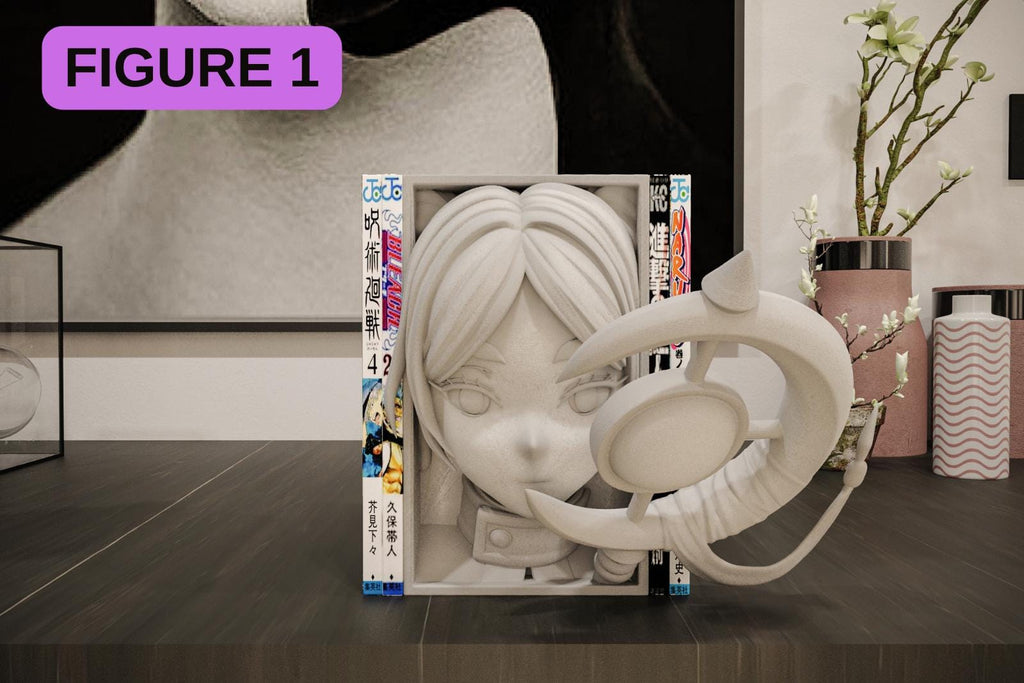 Japanese Anime Book Nook Shelf Insert | Manga Series Shadow Box | 3D Wall Art & Otaku Room Decor Gift