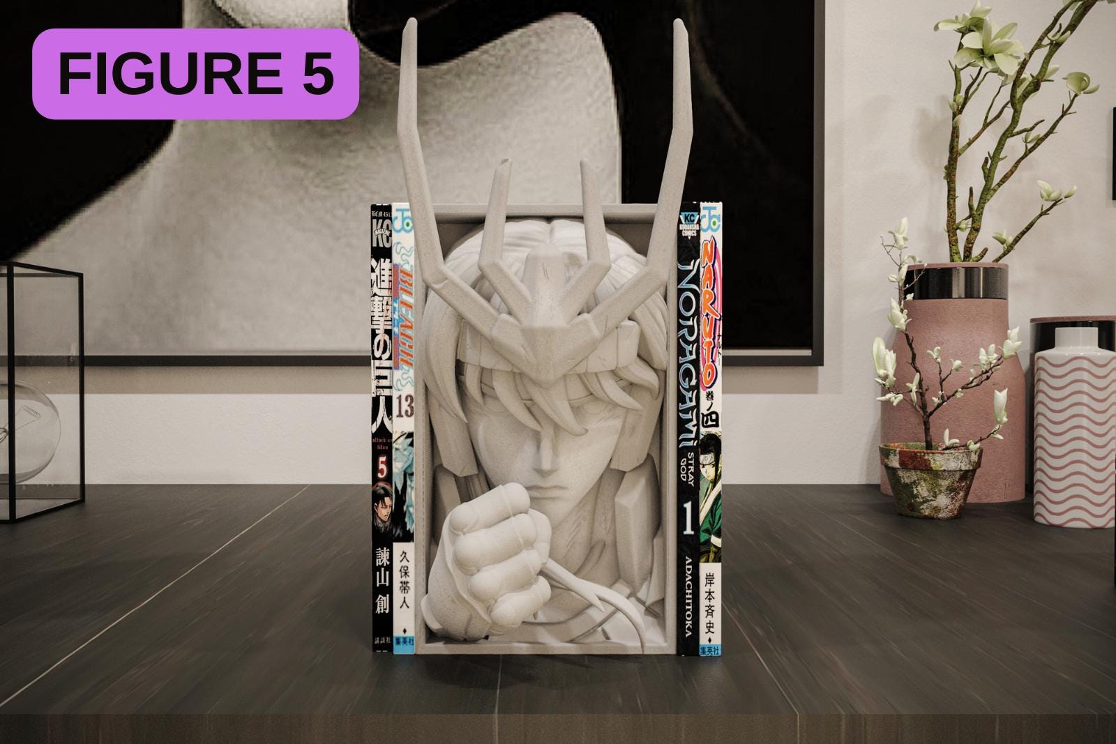 Japanese Anime Book Nook Shelf Insert | Manga Series Shadow Box | 3D Wall Art & Otaku Room Decor Gift