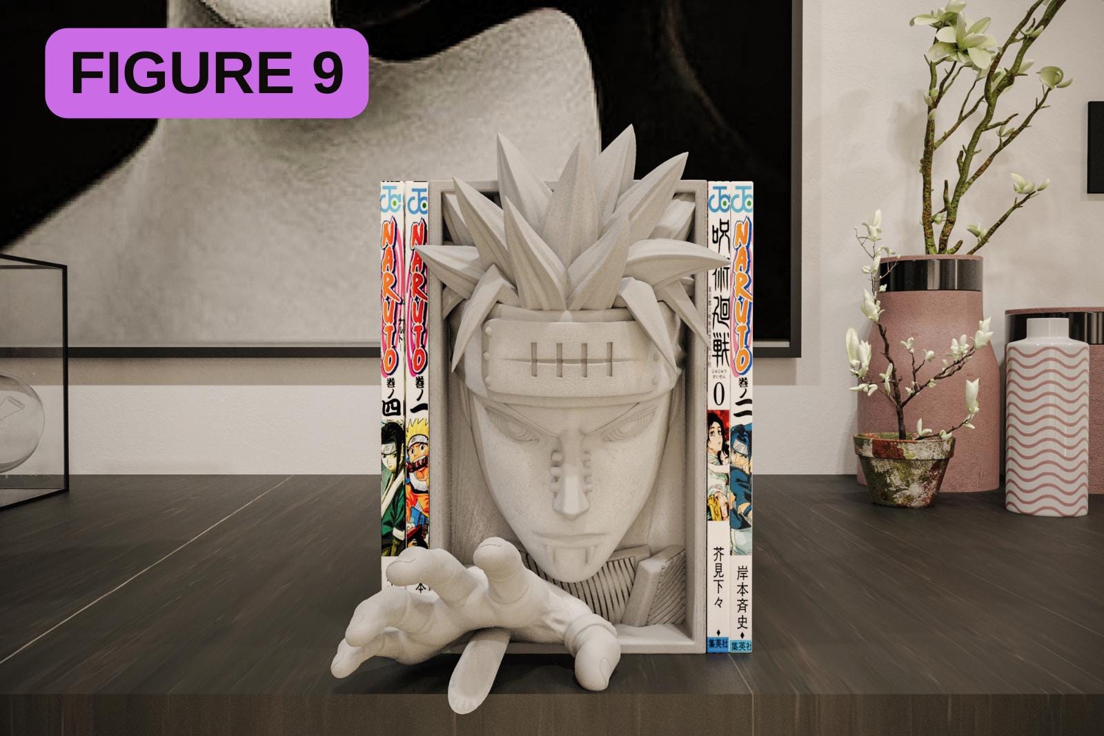 Japanese Anime Book Nook Shelf Insert | Manga Series Shadow Box | 3D Wall Art & Otaku Room Decor Gift