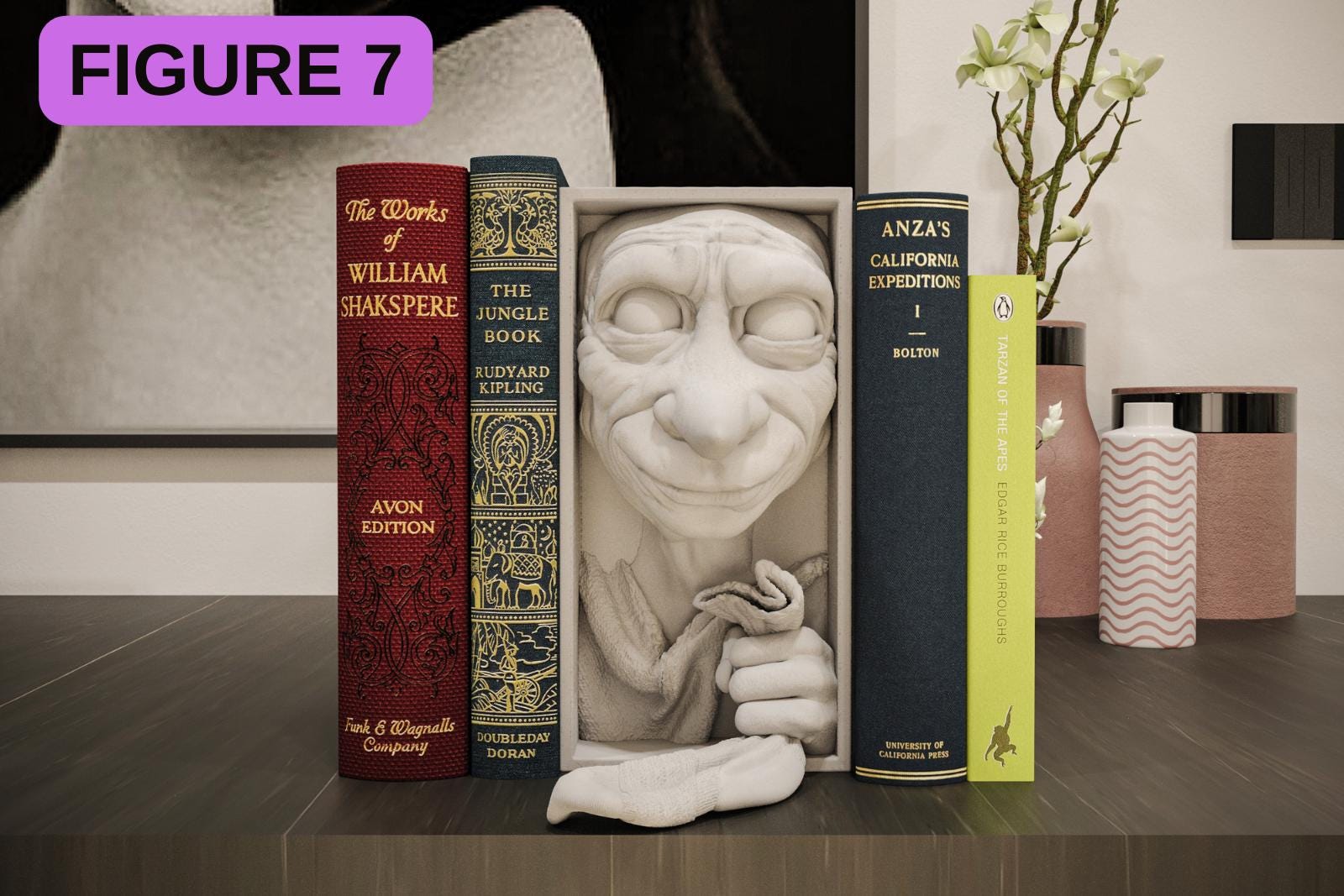 Fantasy / Sci-Fi Book Nook Shelf Insert | Magic Wizard & Space Wars Shadow Box | 3D Wall Art Diorama