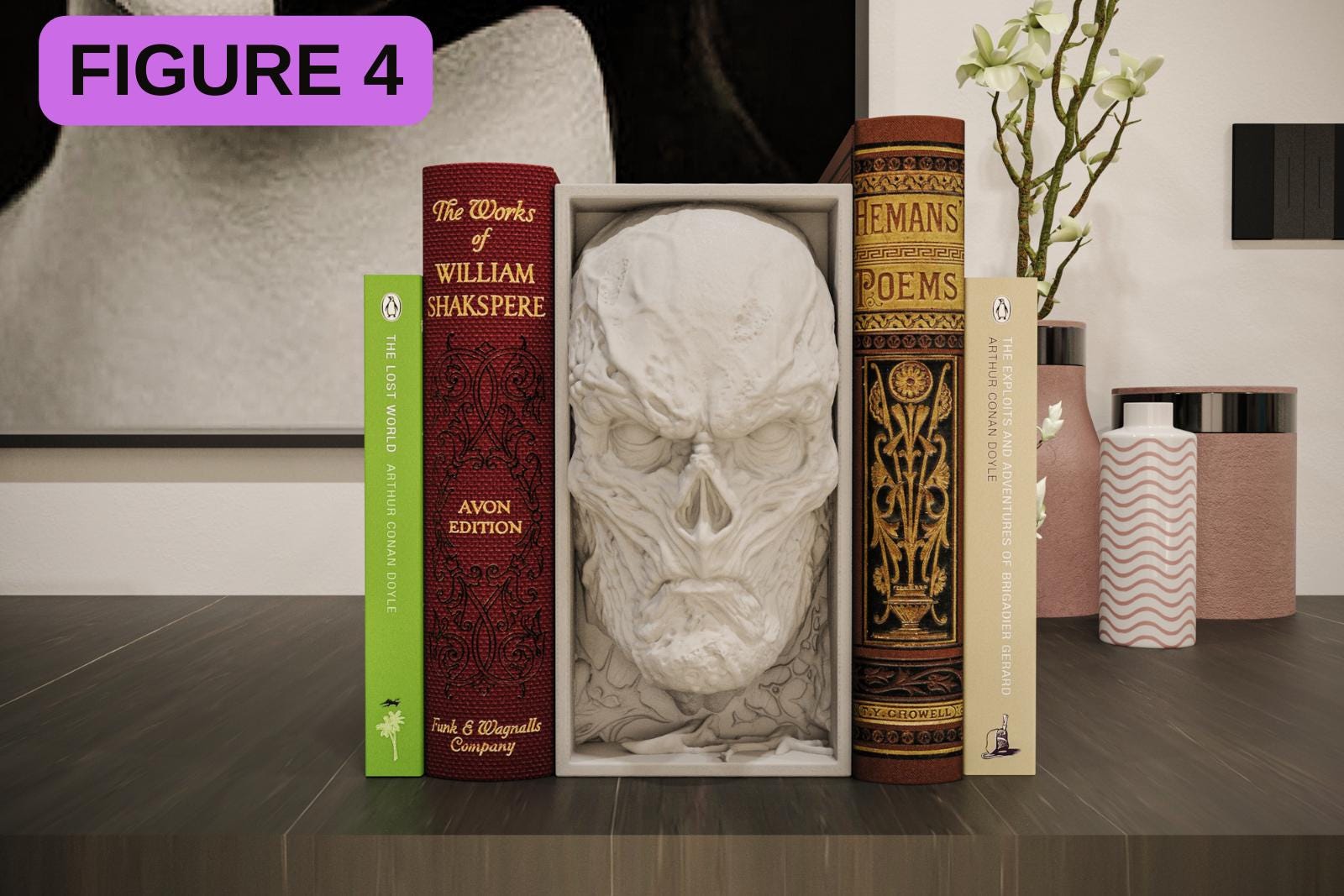Horror Movie Book Nook Shadow Box | Gothic 3D Wall Art & Shelf Insert | Spooky Halloween Decor Gift
