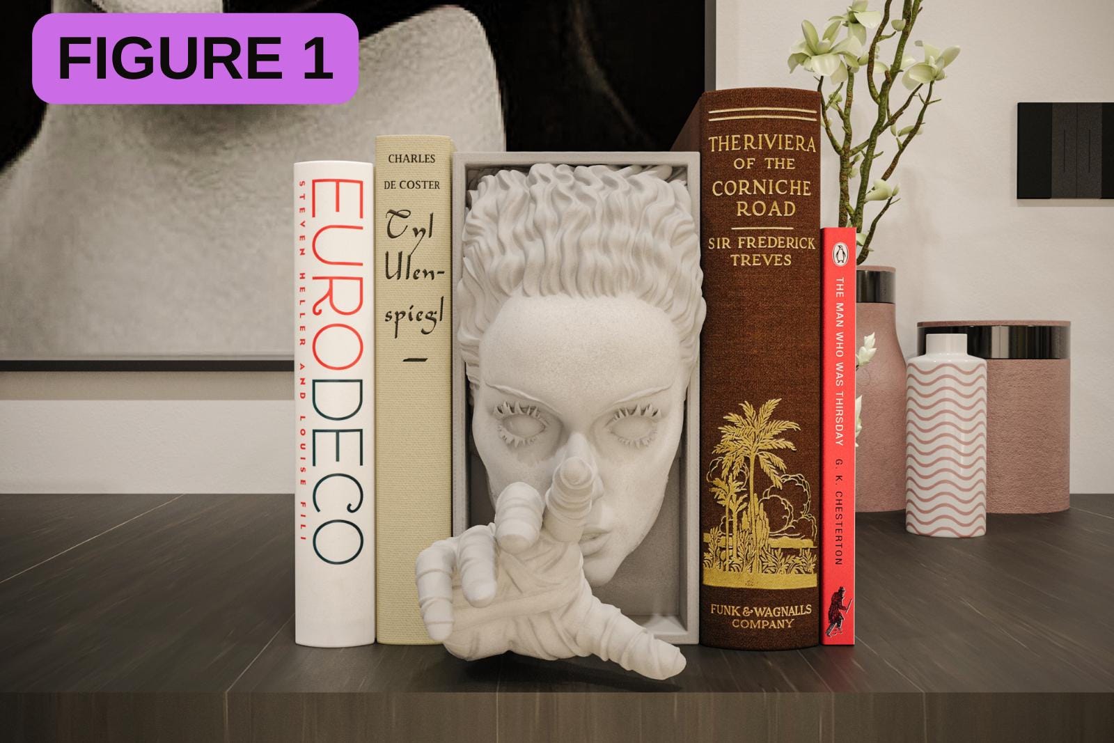 Horror Movie Book Nook Shadow Box | Gothic 3D Wall Art & Shelf Insert | Spooky Halloween Decor Gift