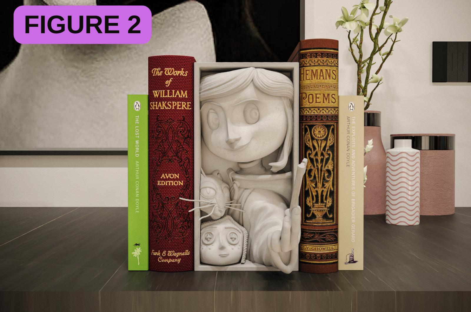 Horror Movie Book Nook Shadow Box | Gothic 3D Wall Art & Shelf Insert | Spooky Halloween Decor Gift