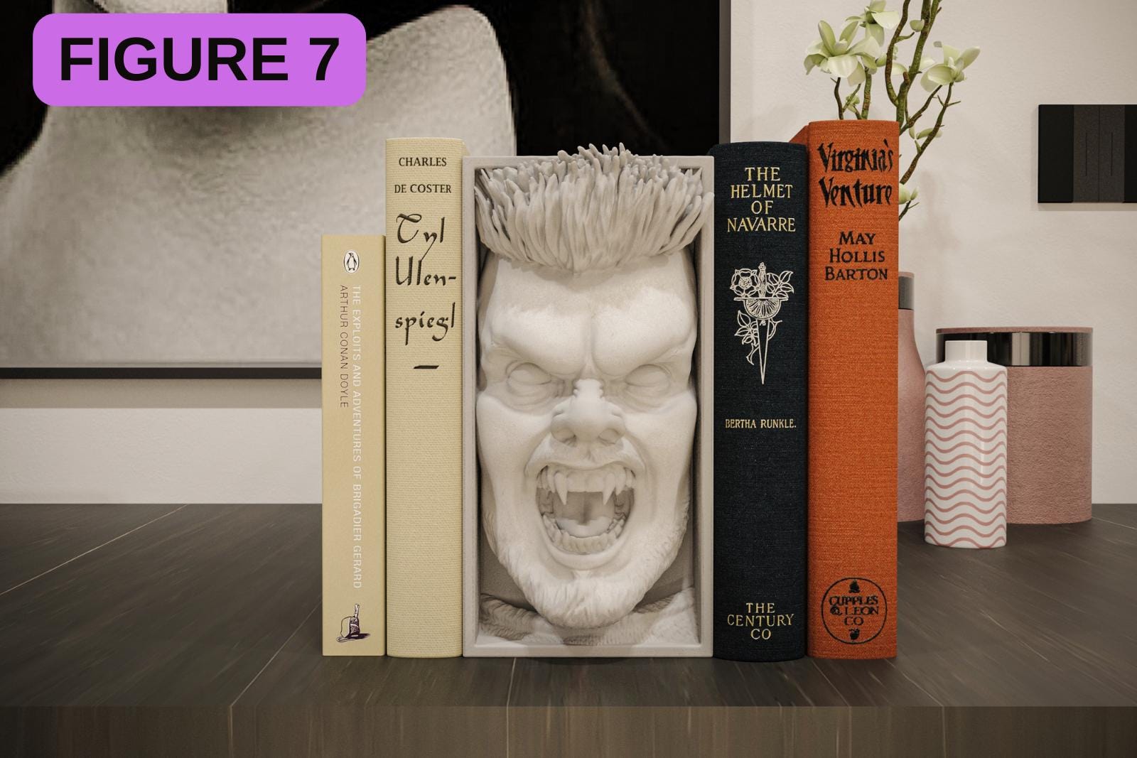 Horror Movie Book Nook Shadow Box | Gothic 3D Wall Art & Shelf Insert | Spooky Halloween Decor Gift