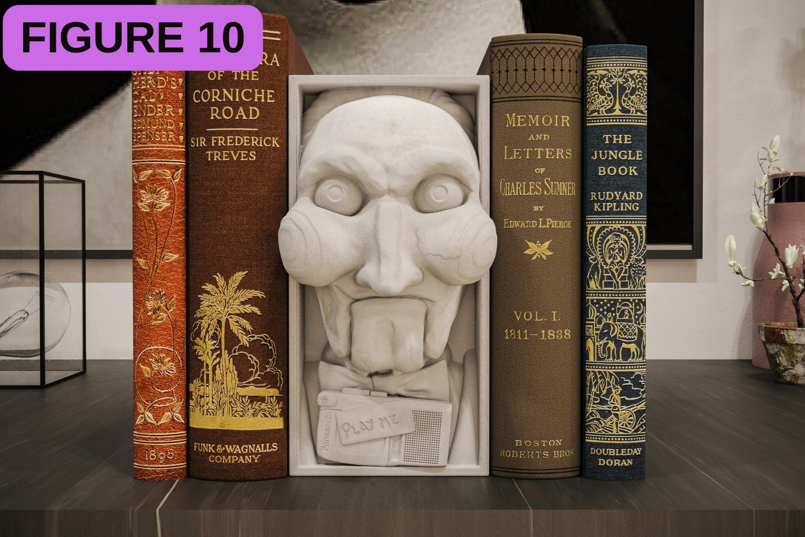 Horror Movie Book Nook Shadow Box | Gothic 3D Wall Art & Shelf Insert | Spooky Halloween Decor Gift