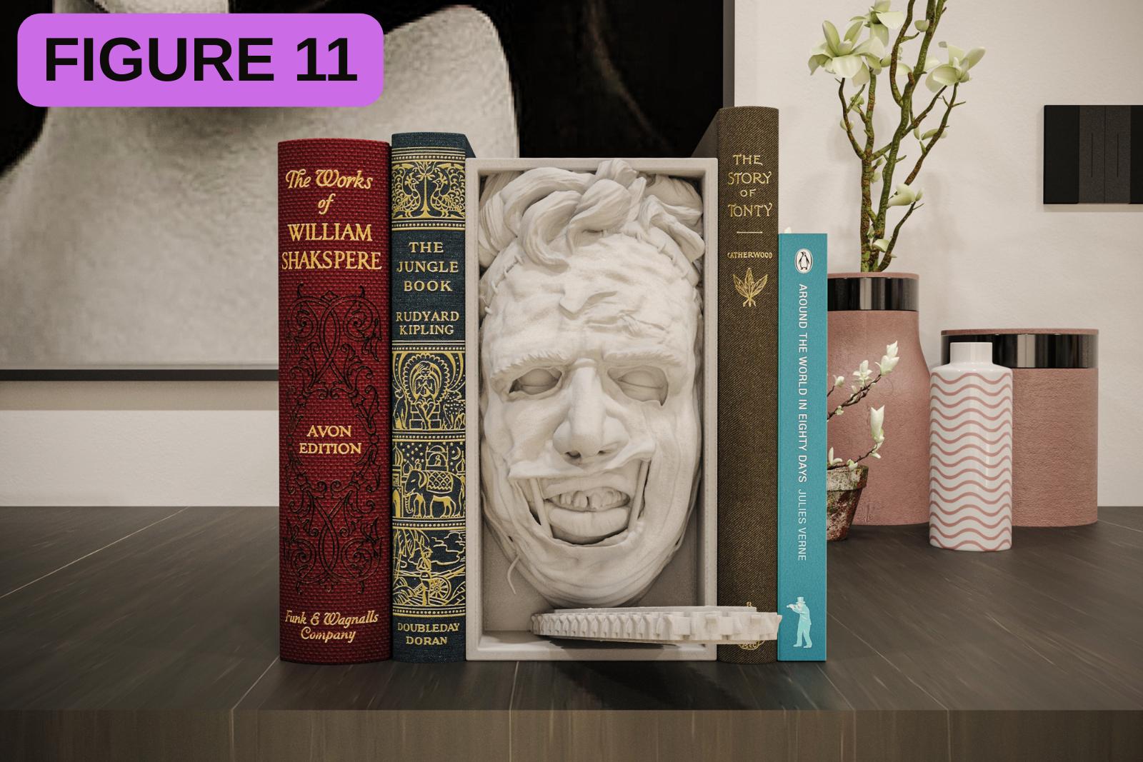 Horror Movie Book Nook Shadow Box | Gothic 3D Wall Art & Shelf Insert | Spooky Halloween Decor Gift