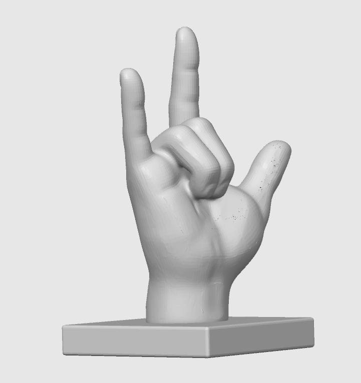 I Love You ASL Statue | American Sign Language Fingerspelling Sculpture | Romantic Valentines Gift