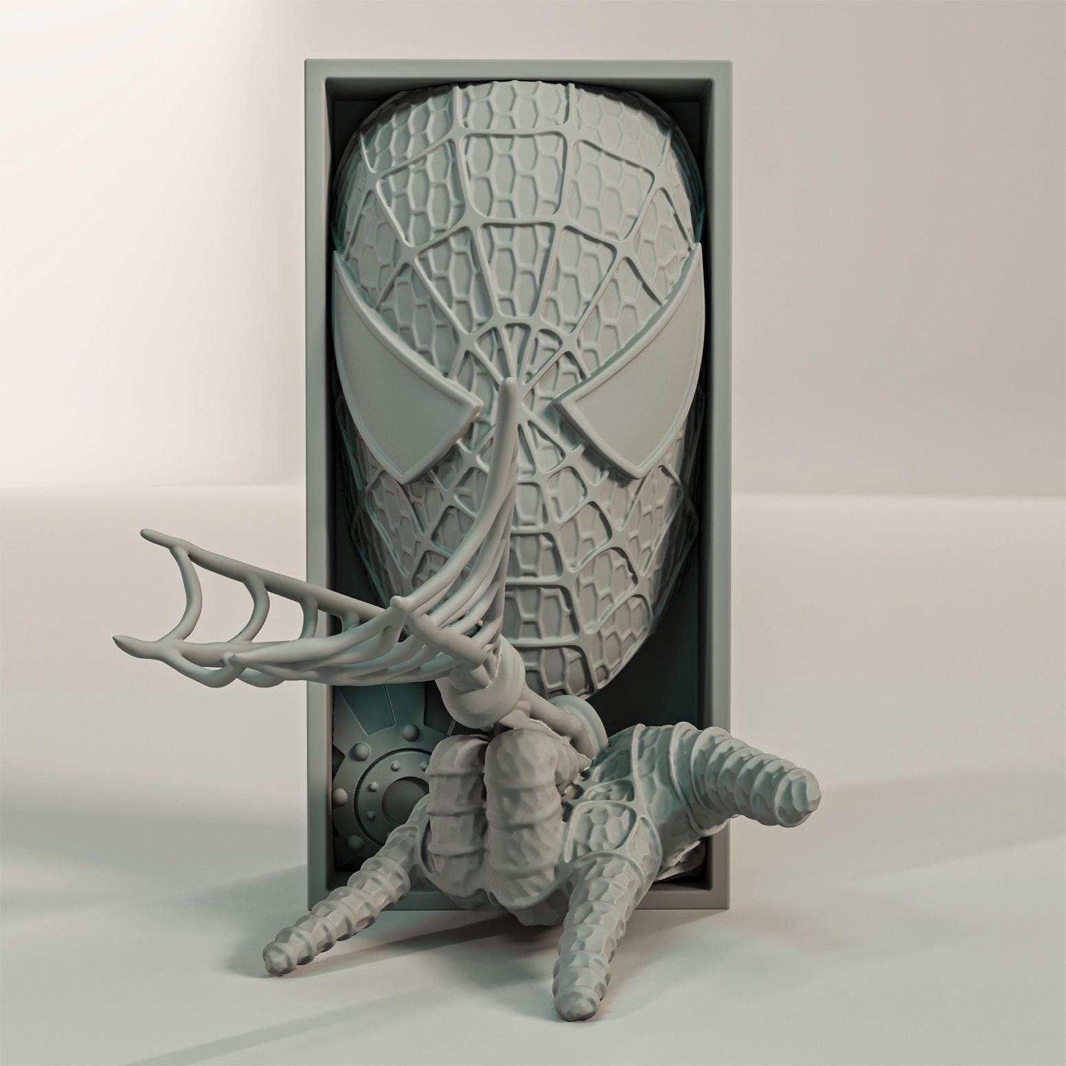 Web Slinger Book Nook | Comic Book Hero 3D Shadow Box | Pop Culture 3D Wall Art