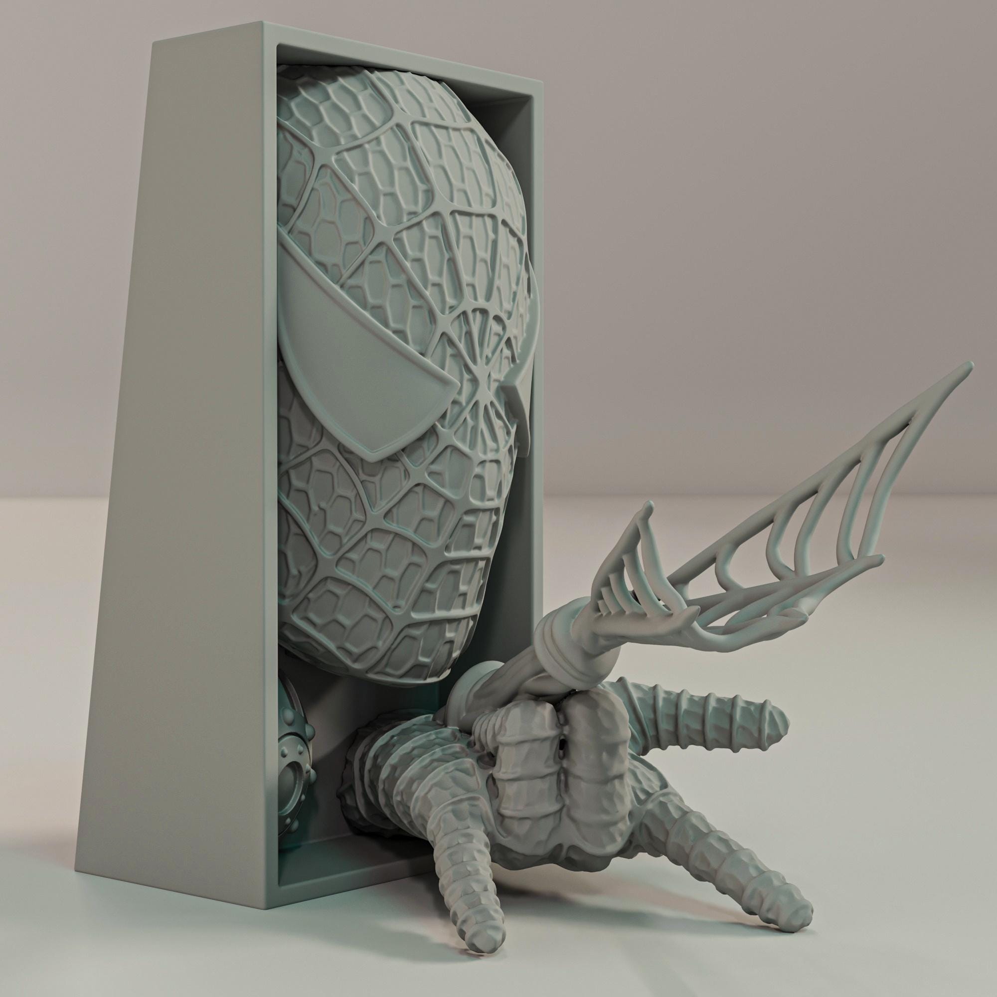 Web Slinger Book Nook | Comic Book Hero 3D Shadow Box | Pop Culture 3D Wall Art