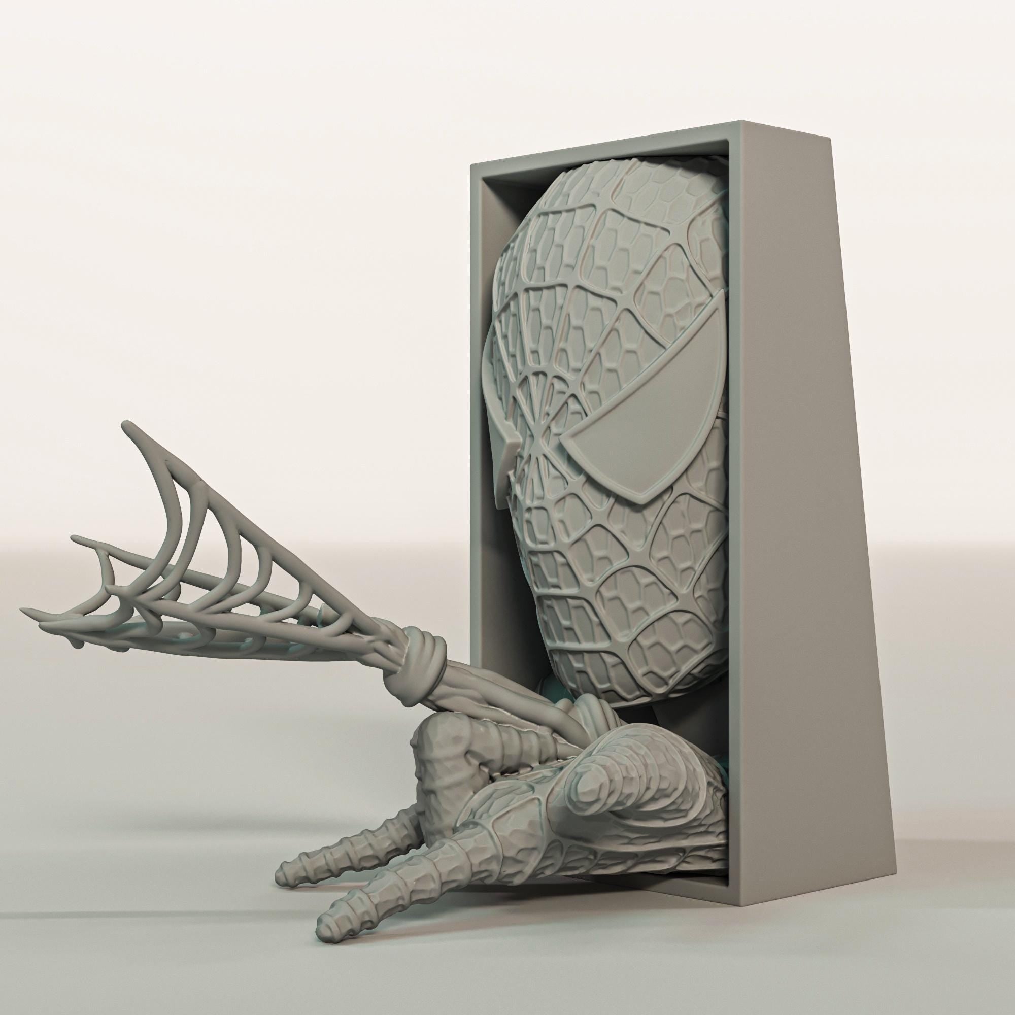 Web Slinger Book Nook | Comic Book Hero 3D Shadow Box | Pop Culture 3D Wall Art