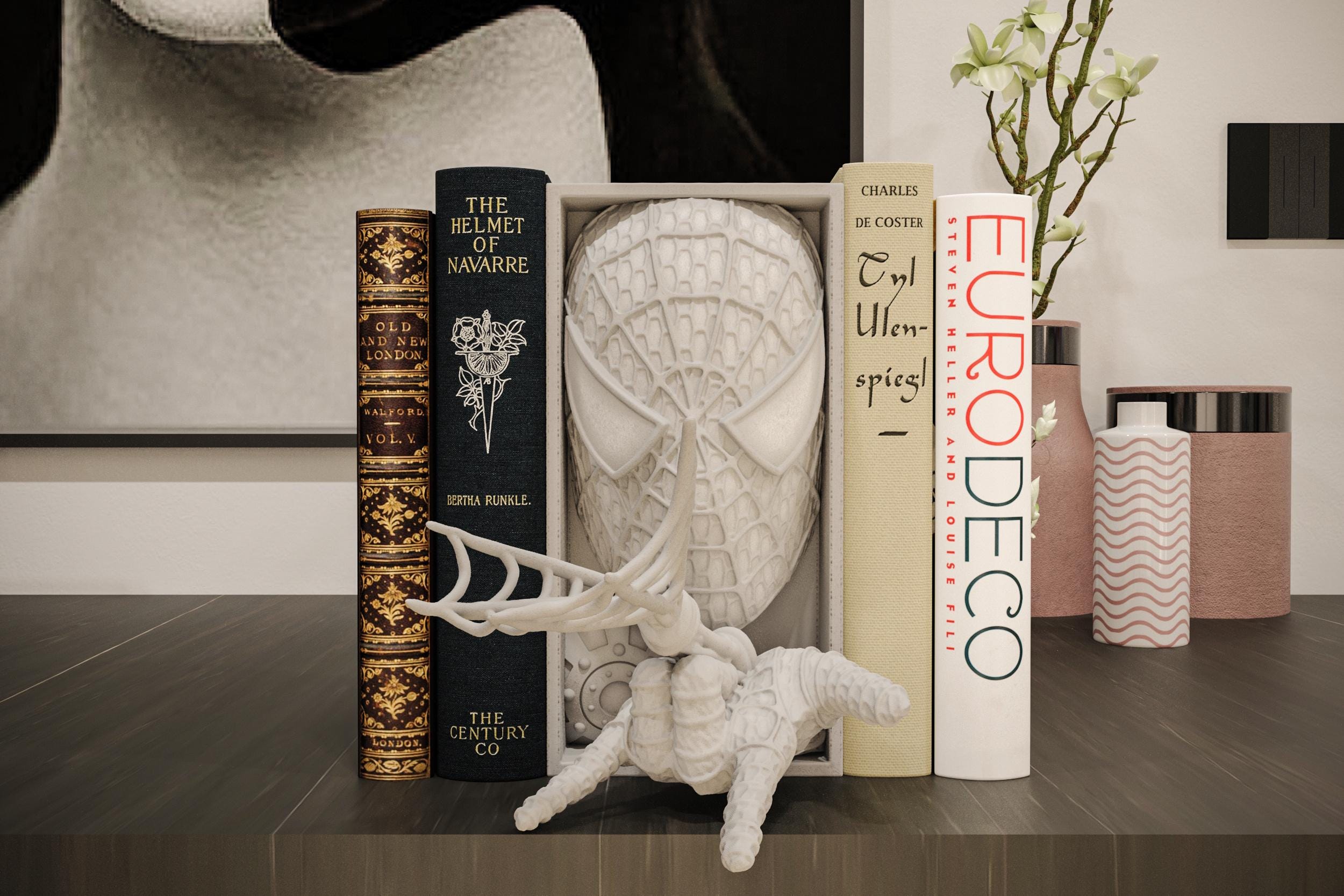 Web Slinger Book Nook | Comic Book Hero 3D Shadow Box | Pop Culture 3D Wall Art