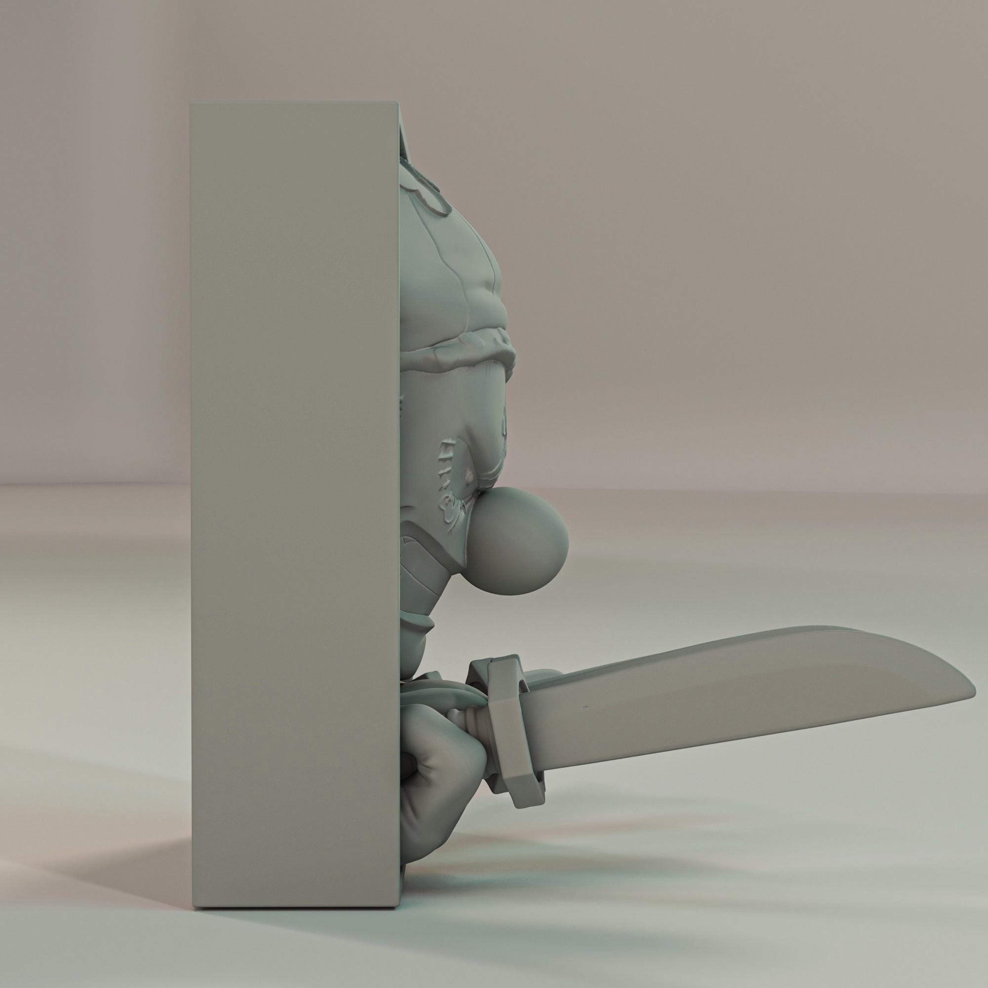 Pirate Clown Book Nook | Anime & Manga 3D Shadow Box | Otaku Shelf Decor 3D Wall Art