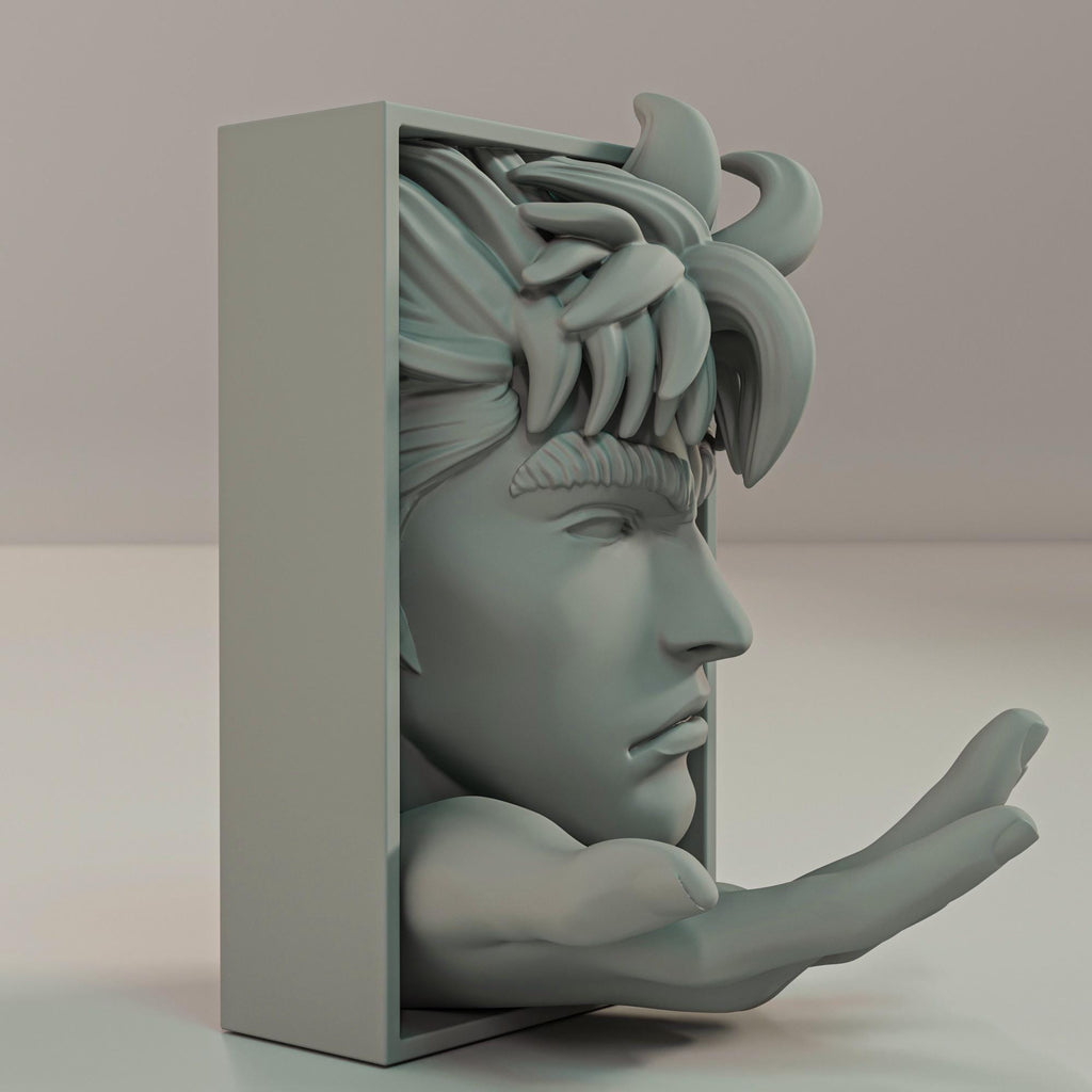 North Star Warrior Book Nook | Retro Anime 3D Shadow Box | Manga Shelf Decor 3D Wall Art