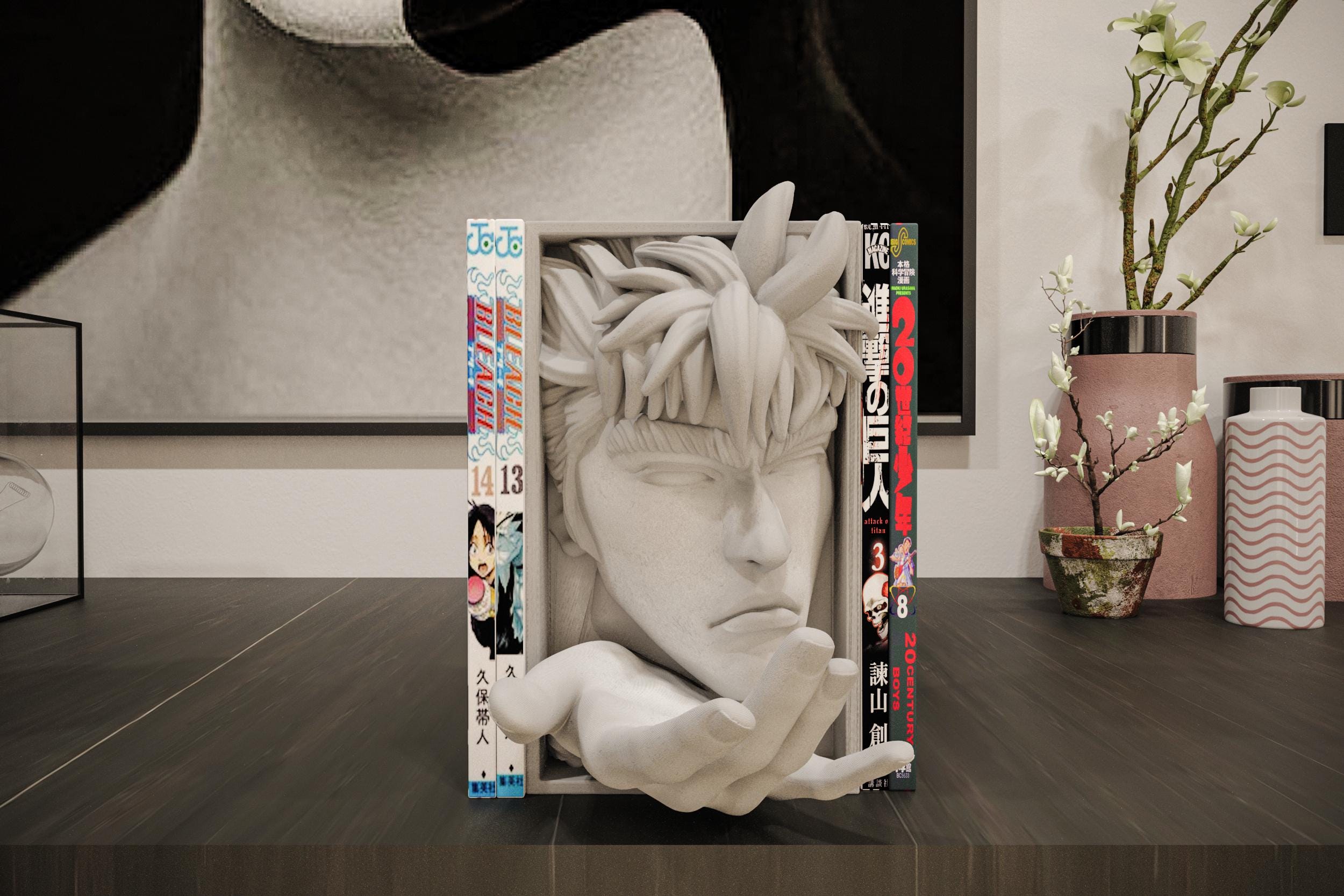 North Star Warrior Book Nook | Retro Anime 3D Shadow Box | Manga Shelf Decor 3D Wall Art