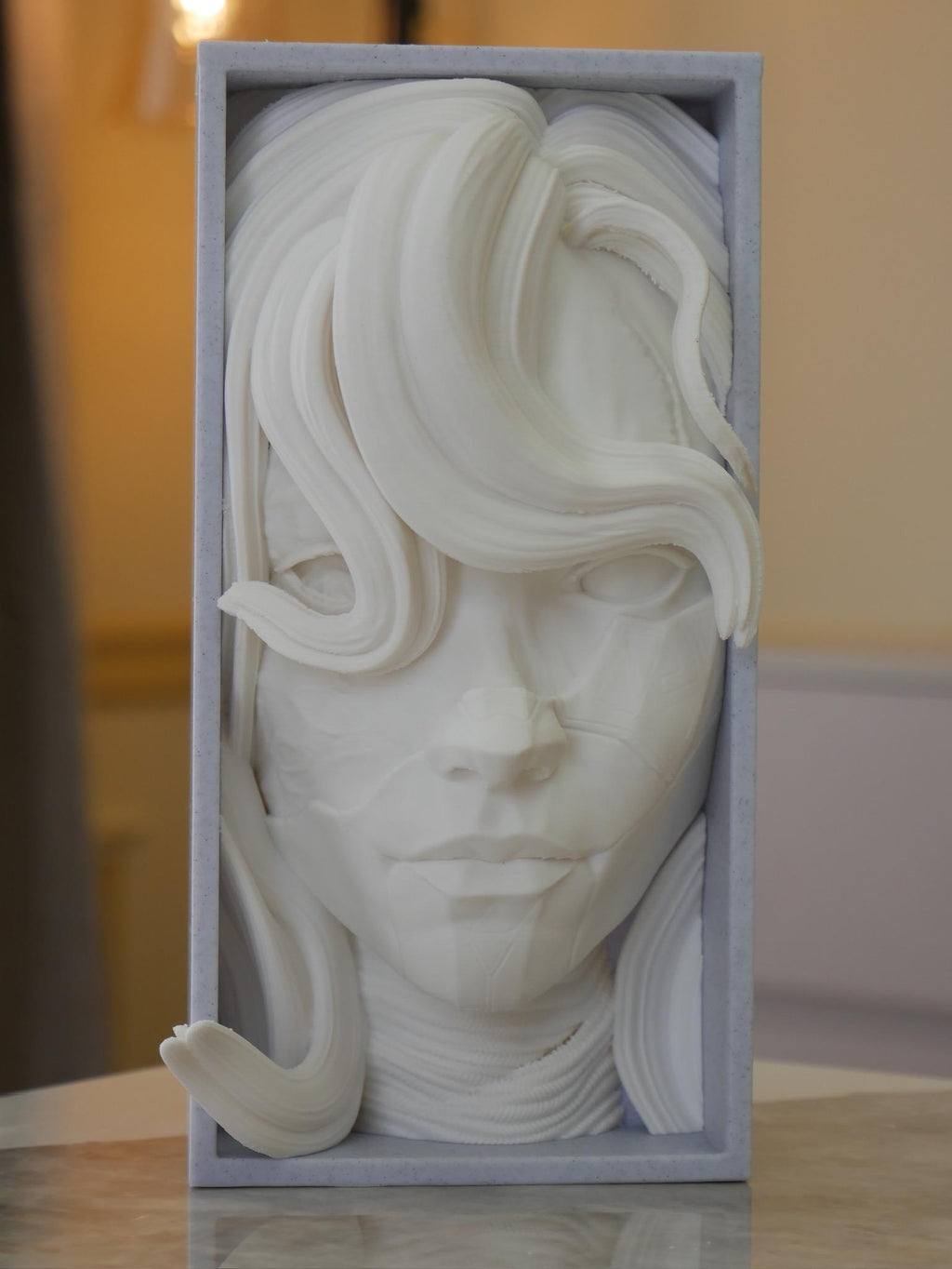 Painter Heroine Book Nook | Surreal RPG 3D Shadow Box | Fantasy Gamer 3D Wall Art