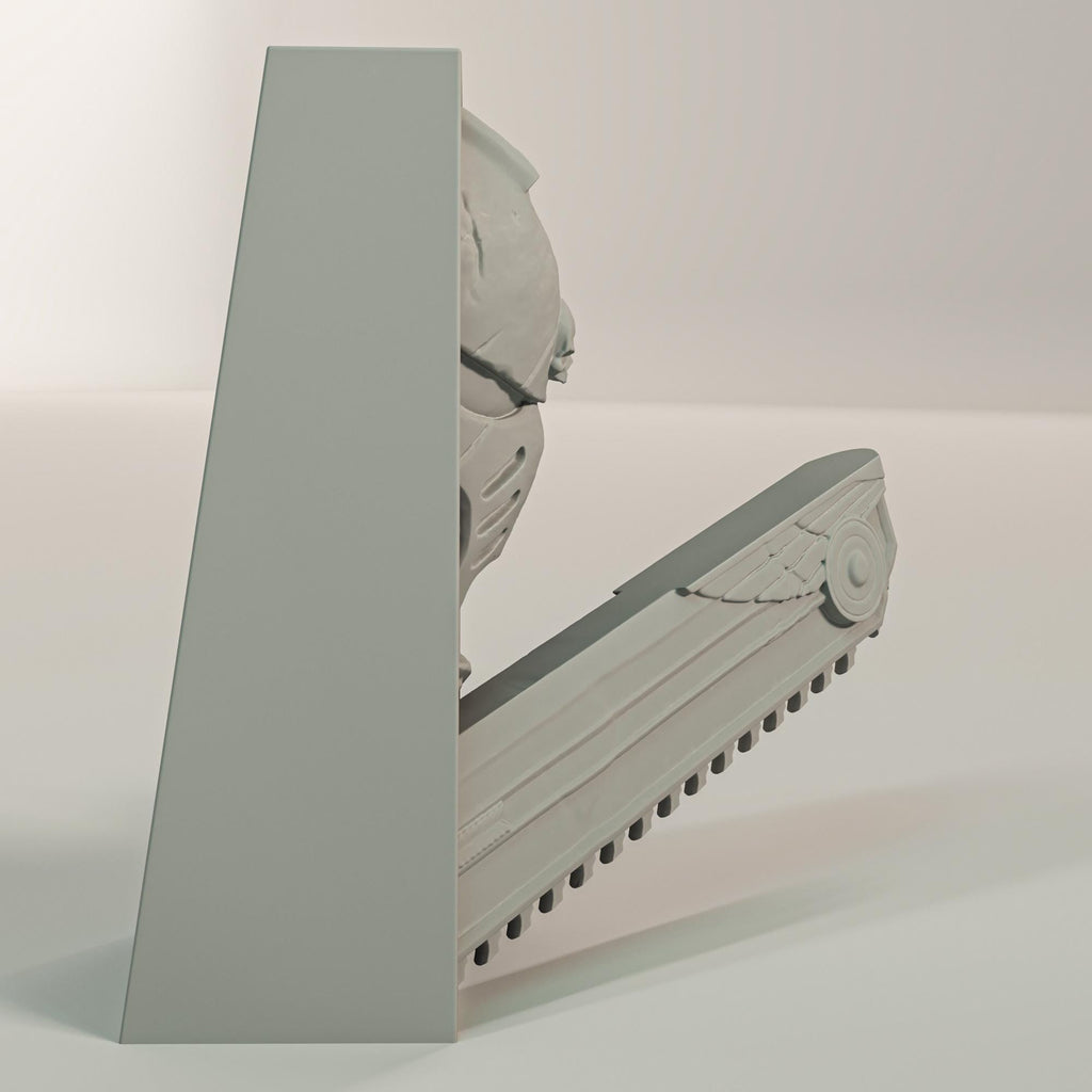 Galactic Space Knight Book Nook | Grim Dark Future 3D Shadow Box | Wargaming Decor 3D Wall Art