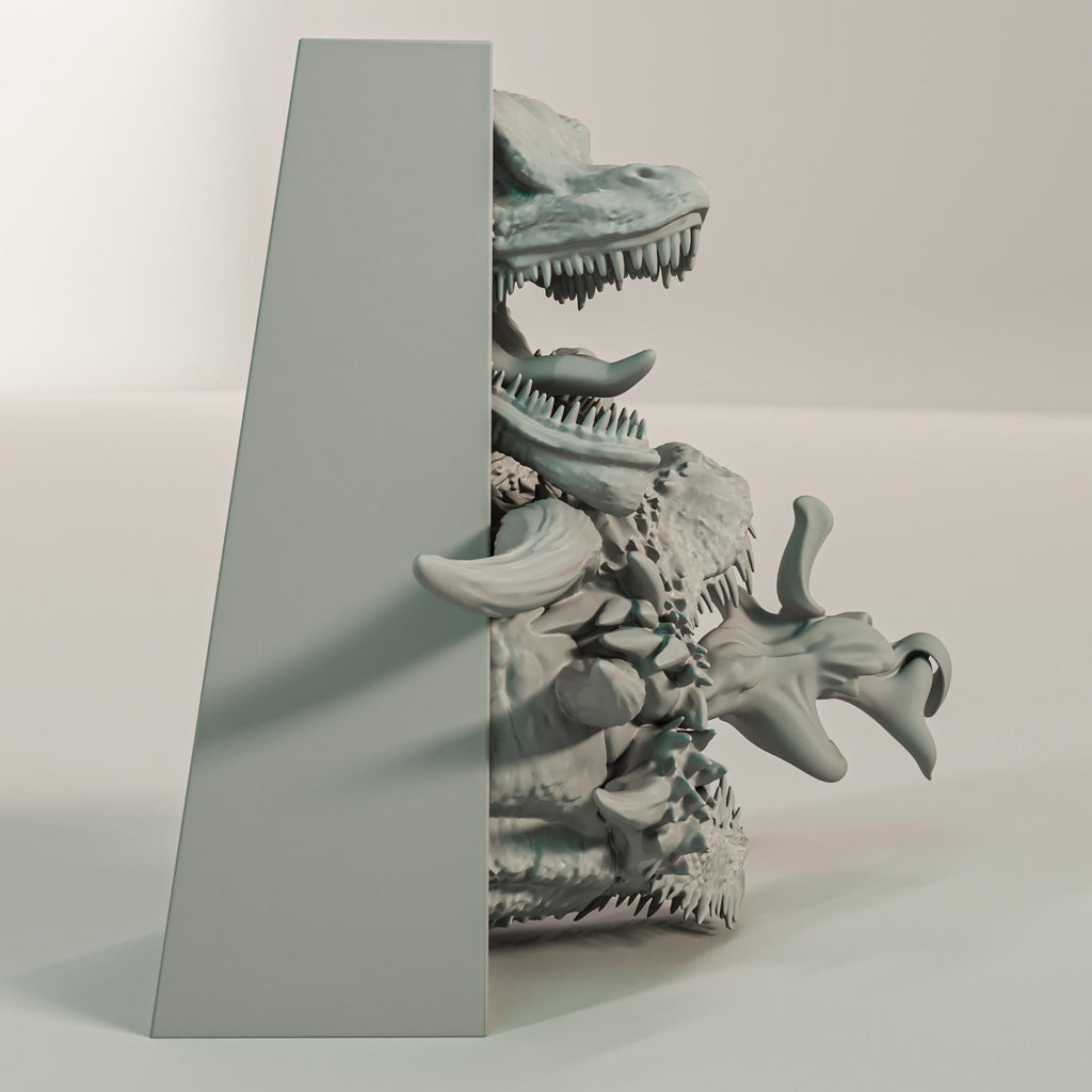 Fire Dragon Trio Book Nook | Epic Fantasy 3D Shadow Box | Medieval Decor 3D Wall Art