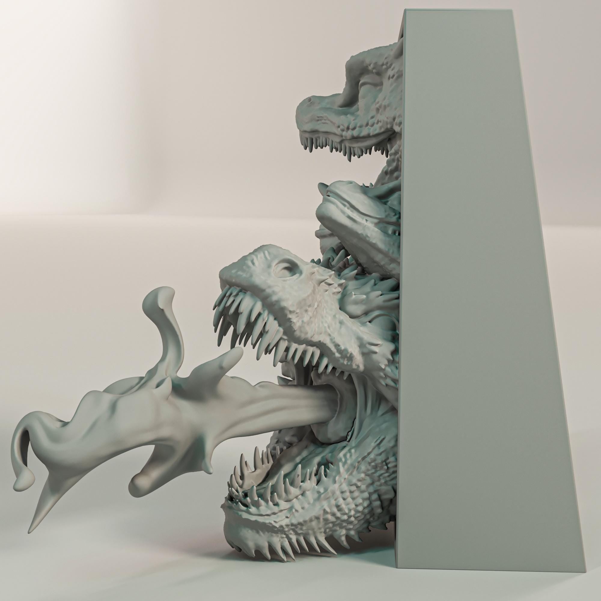 Fire Dragon Trio Book Nook | Epic Fantasy 3D Shadow Box | Medieval Decor 3D Wall Art