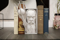 White Wizard Book Nook | Epic Fantasy 3D Shadow Box | Magic Staff 3D Wall Art