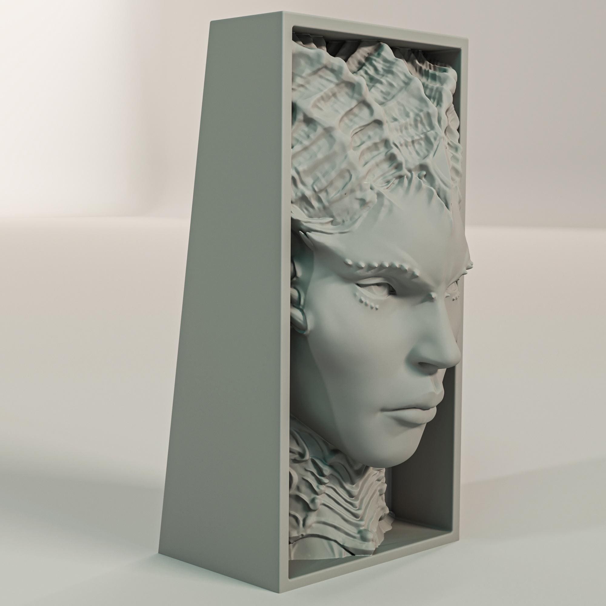 Dark Mother Book Nook | Fantasy RPG 3D Shadow Box | Gothic Gamer 3D Wall Art