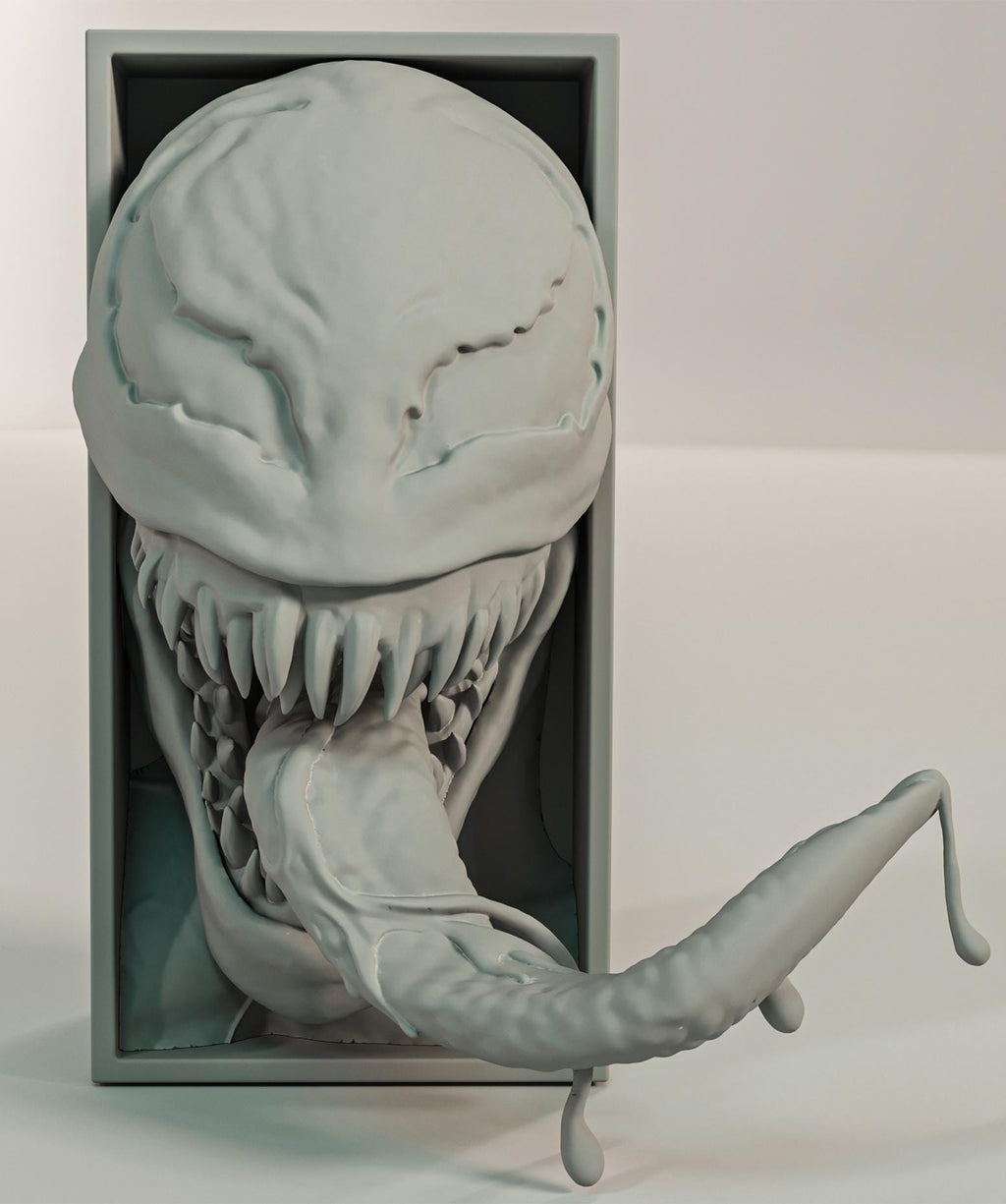 Alien Symbiote Book Nook | Comic Book 3D Shadow Box | Anti-Hero 3D Wall Art