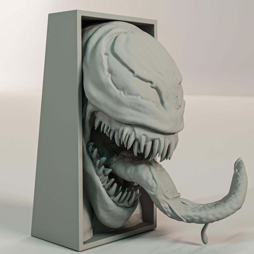 Alien Symbiote Book Nook | Comic Book 3D Shadow Box | Anti-Hero 3D Wall Art