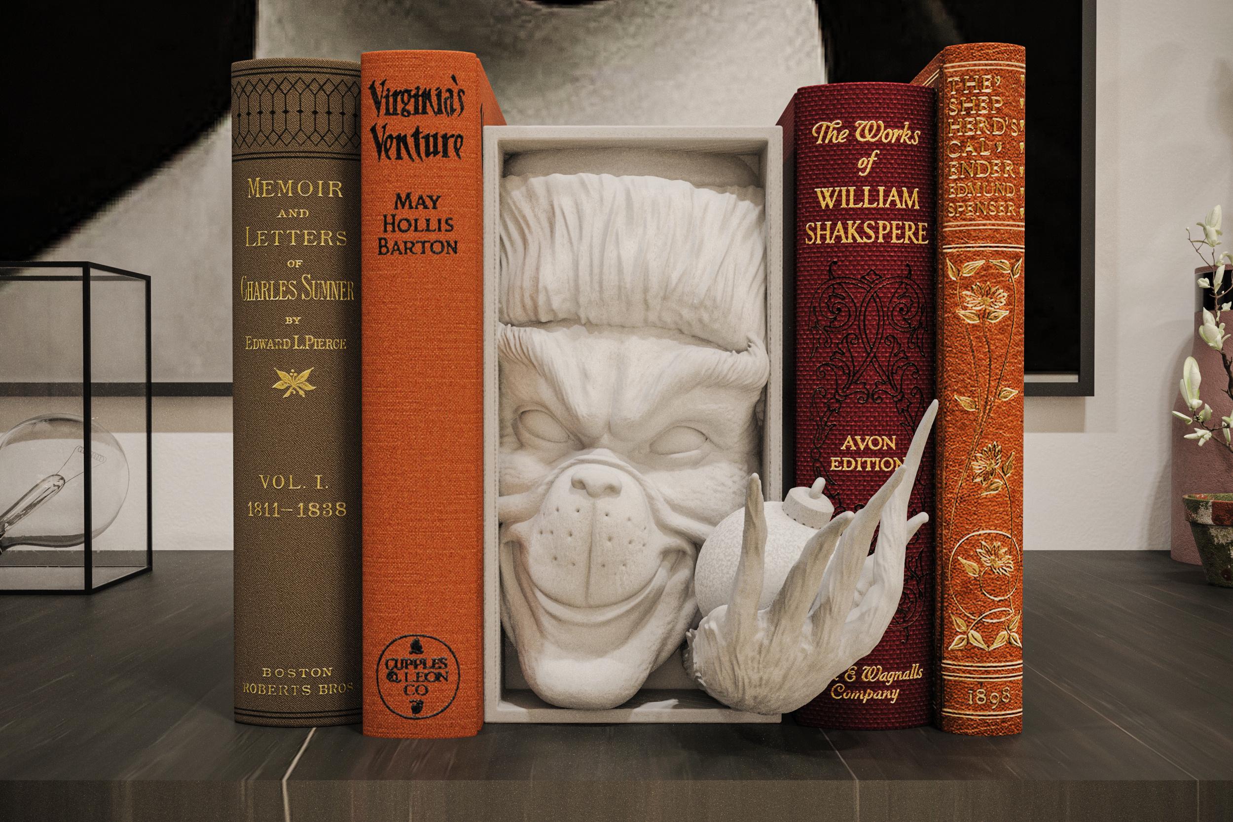 Christmas Grinch Book Nook | Holiday Decor 3D Shadow Box | Festive 3D Wall Art