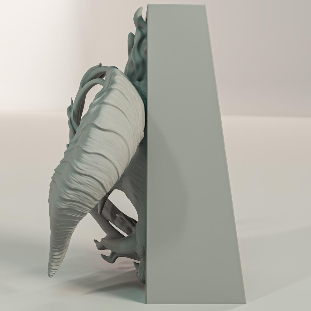 Fire Demon Book Nook | Epic Fantasy 3D Shadow Box | Dungeon Monster 3D Wall Art