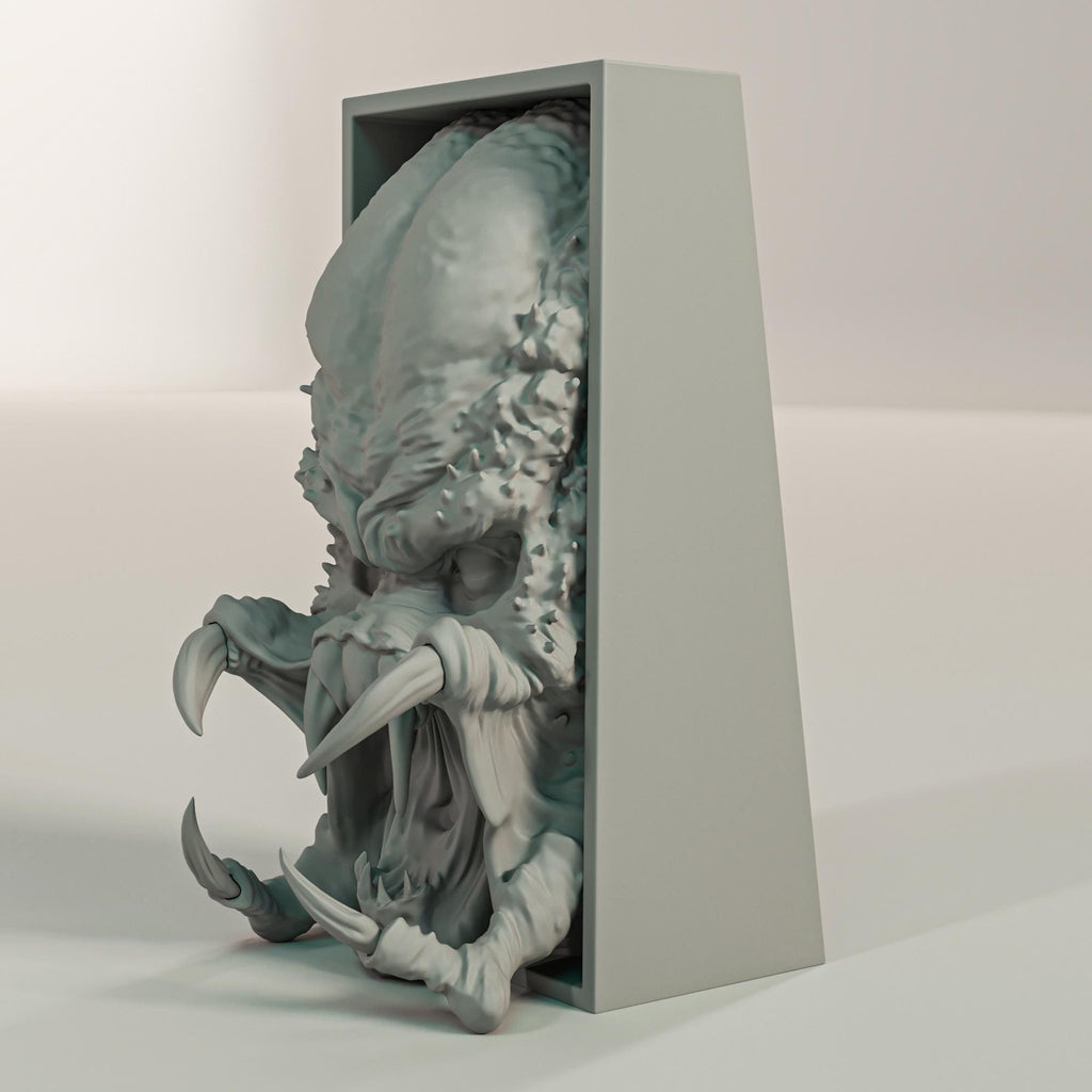 Jungle Hunter Book Nook | Sci-Fi Action 3D Shadow Box | Alien Warrior 3D Wall Art