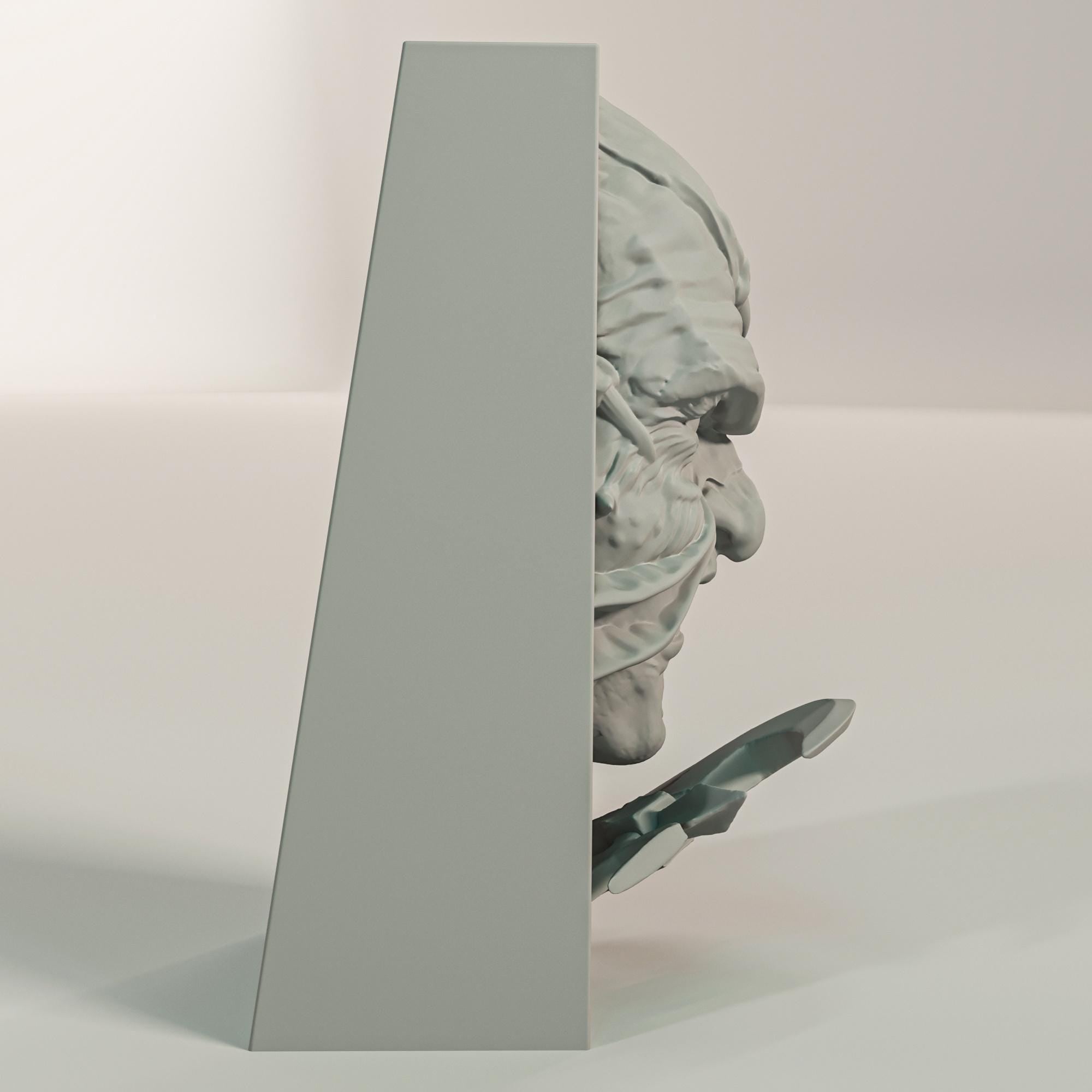 Ancient Scarecrow Monster Book Nook | Classic Horror 3D Shadow Box | Gothic 3D Wall Art